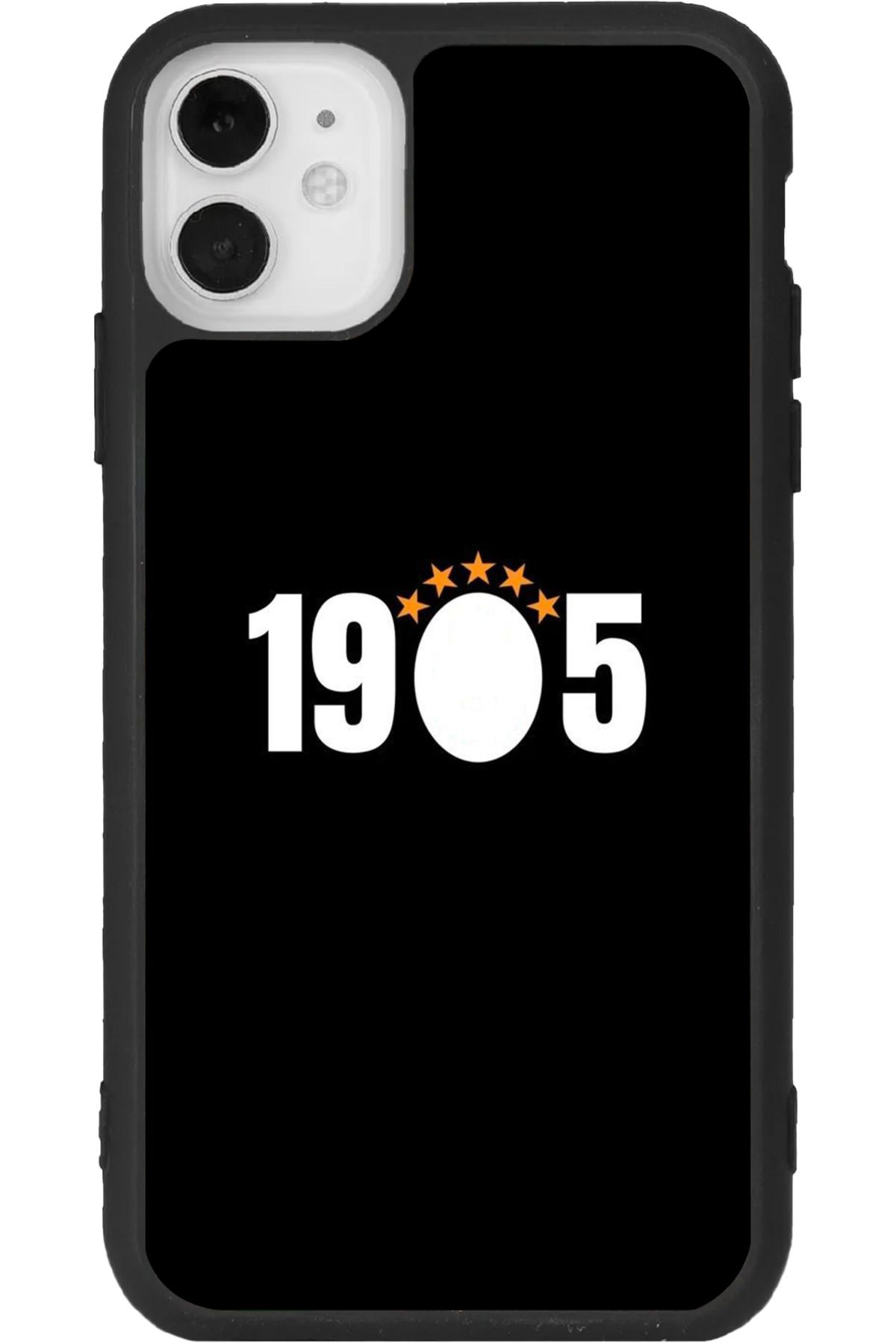 Aksel Kılıf iPhone 11 Uyumlu Baskılı, Mat Siyah Renk, Yumuşak Silikon, Koruyucu, Şok Emici Kapak, Kılıf