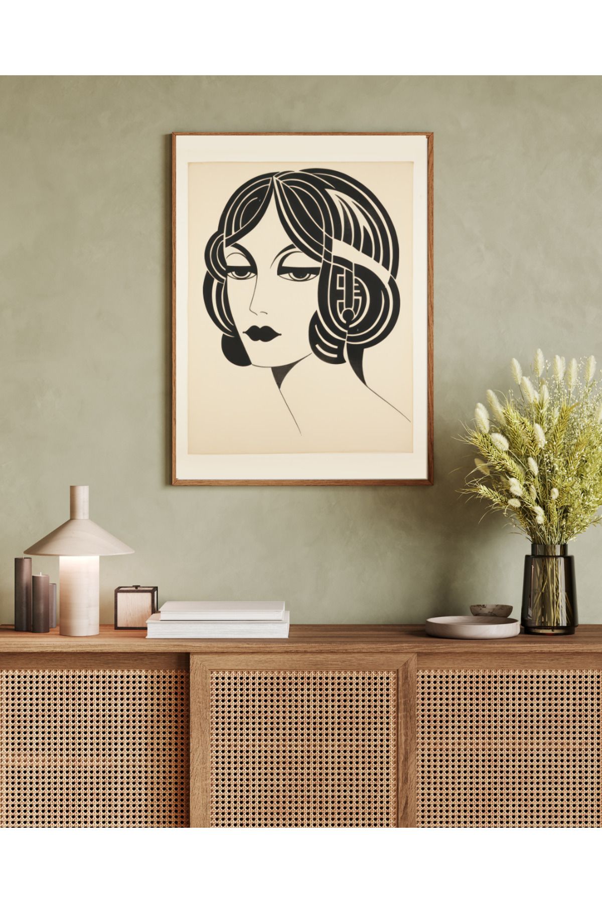 woodhomeworks tek parça salon ofis dekor tablo