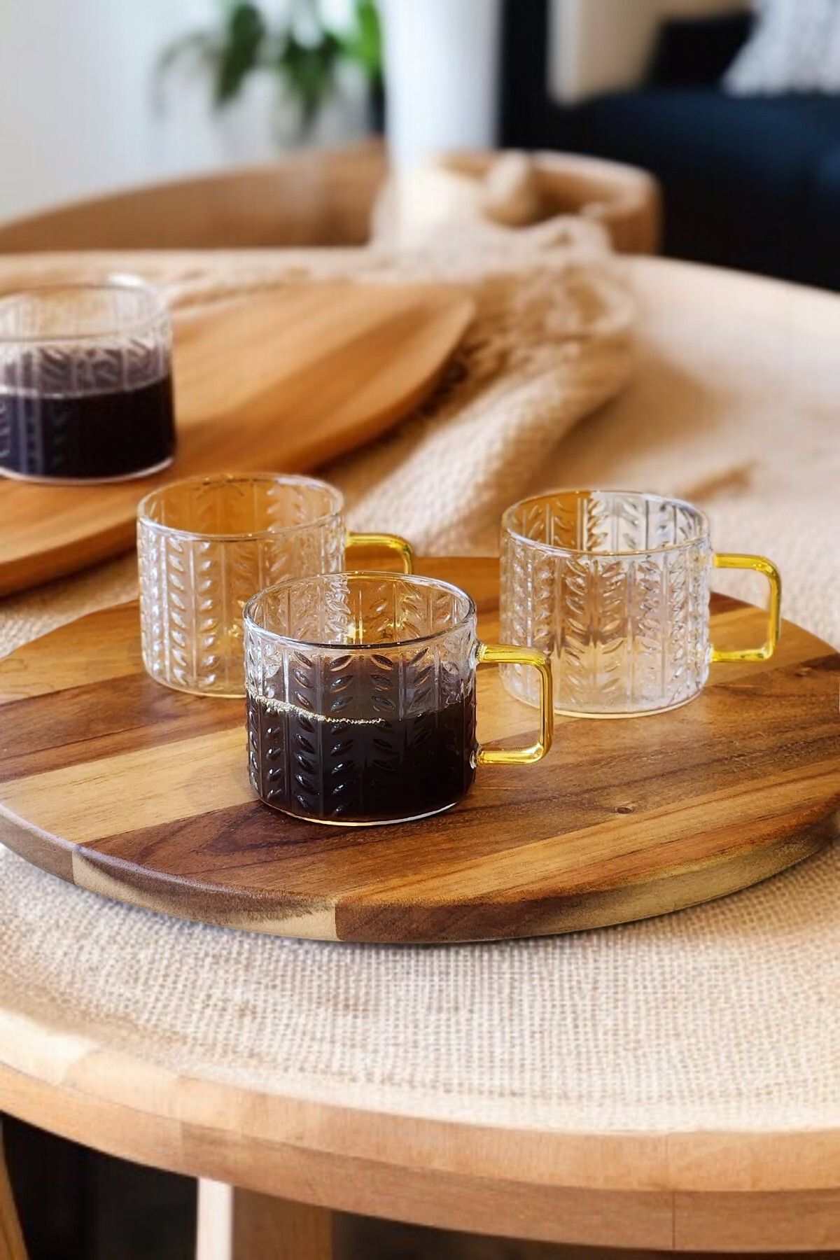 LUMİNA 6'lı 150 ml Çay Kahve Espresso Cam Bardak Fincan