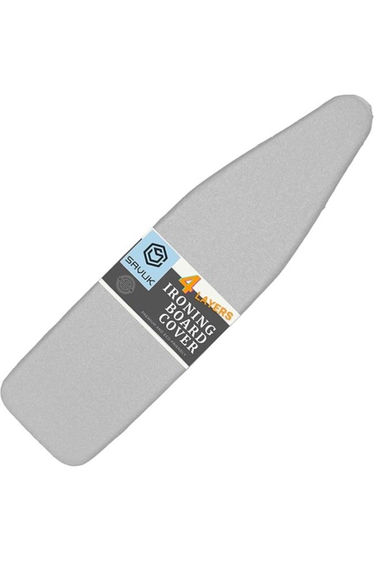 ShopZum Savuk Ütü Masası Örtüsü Ve Pedi Standart Boyut Silikon Kaplamalı 4 Katlı 38 X 137 Cm Ekstra Ağır