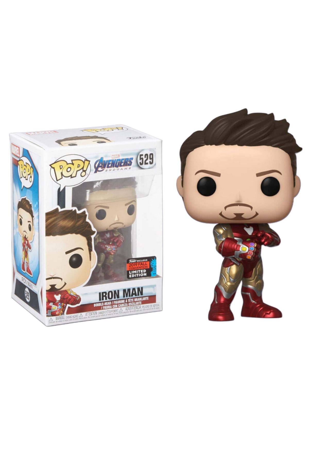 Funko Marvel Avengers: Endgame 2019 Fall Convention Exclusive Iron Man (Gauntlet) Funko Pop! #529