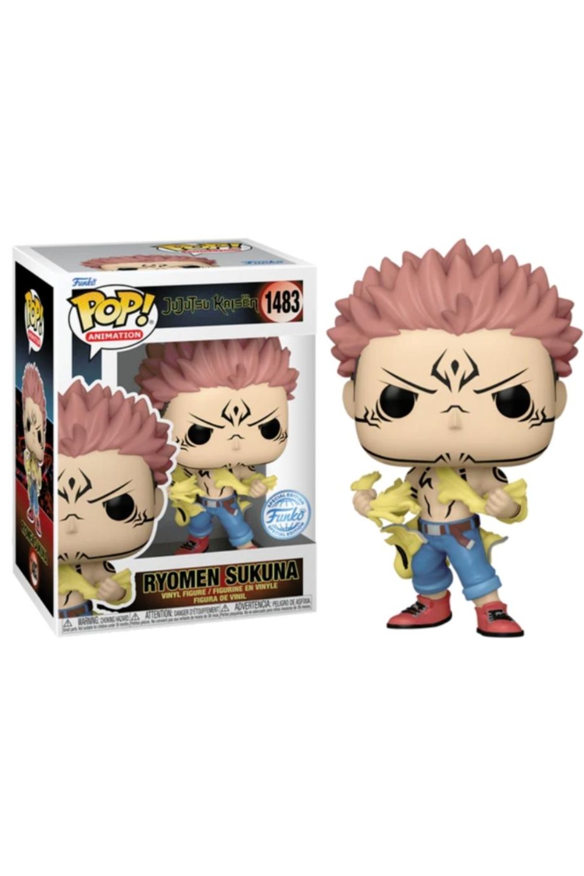 Funko Jujutsu Kaisen – Ryomen Sukuna (Tearing Shirt) Funko Pop! Special Edition Figure #1483