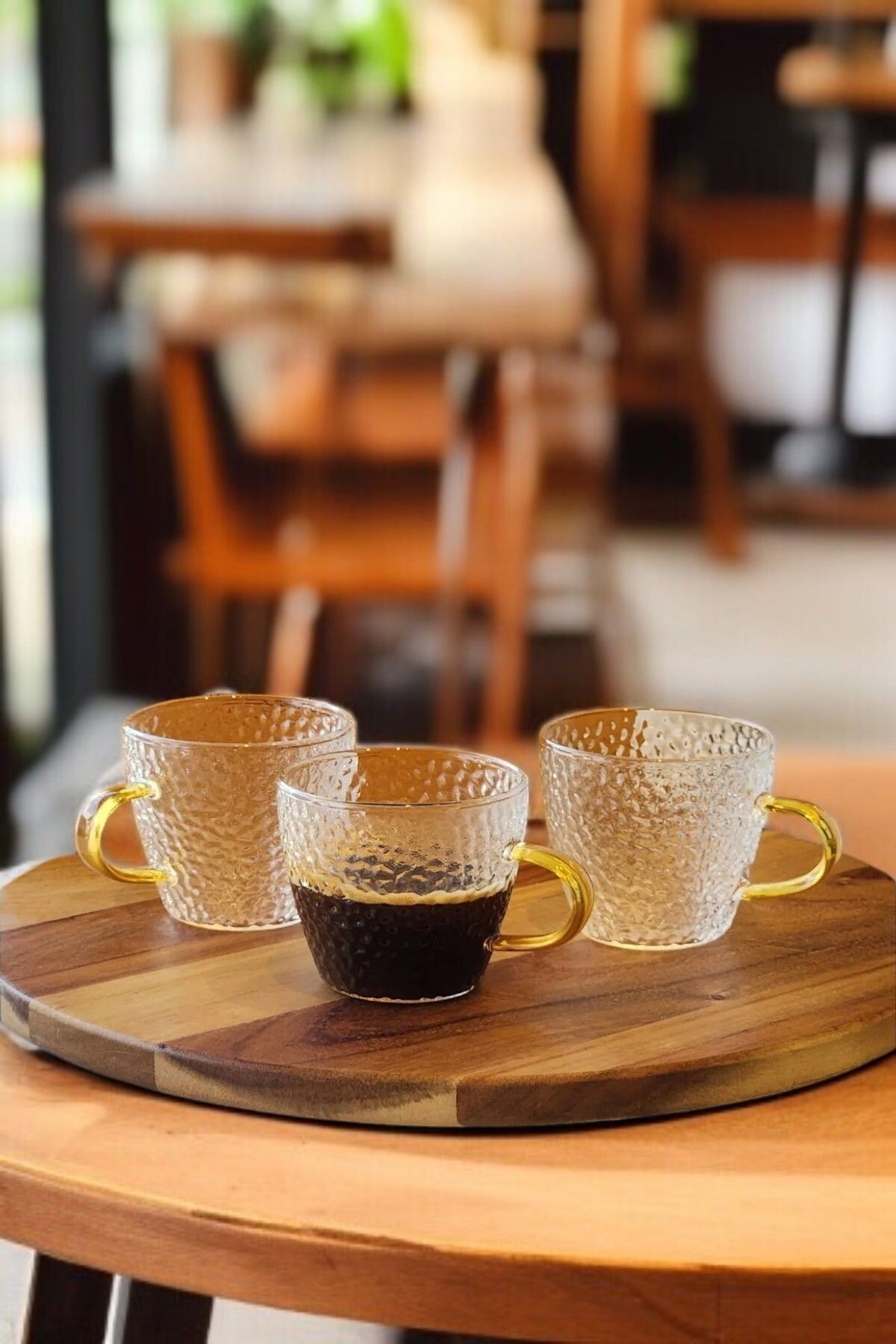 LUMİNA 6'lı 110 ml Çay Kahve Espresso Cam Bardak Fincan