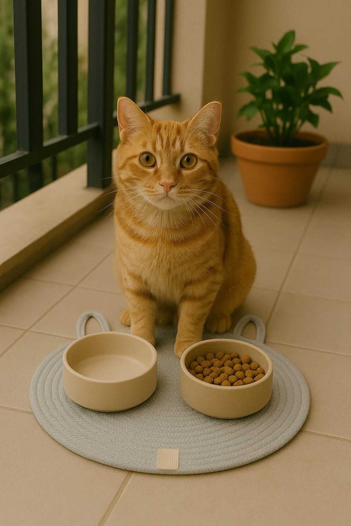ÖRGÜM Kedi Servis Altlığı 38x38 cm