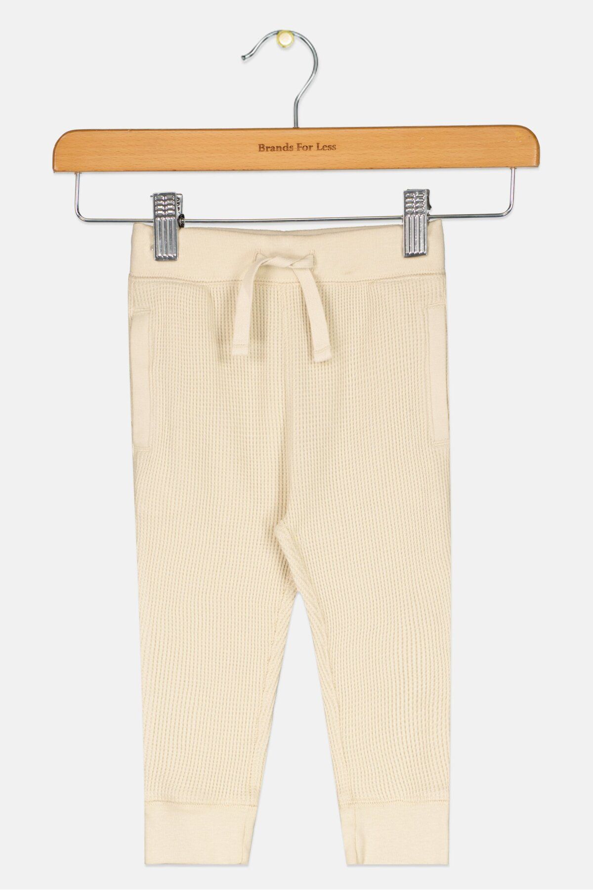 GAP-Toddlers Boy Textured Sweatpants, Beige 1