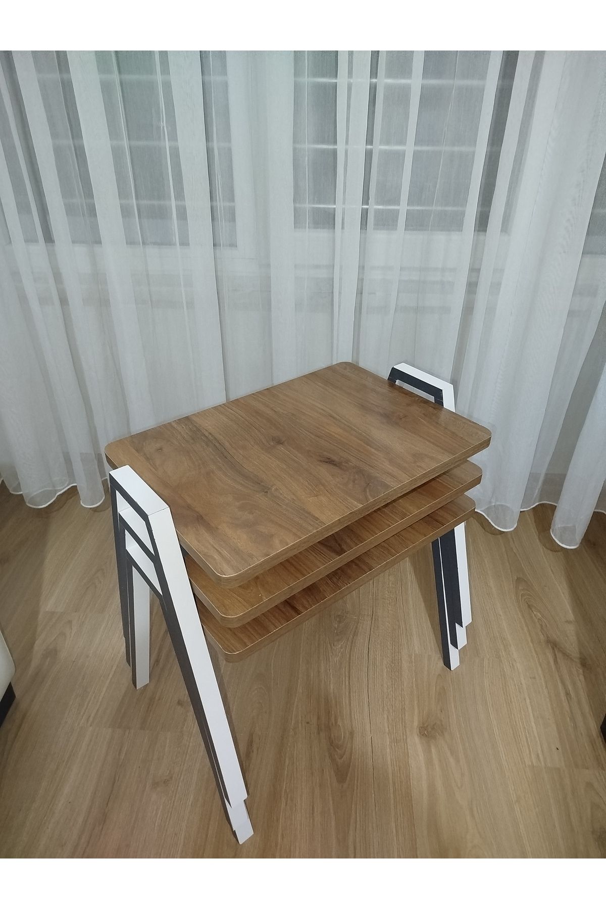 GÜVENÇ Zigon Sehpa 3'Lü Tepsi Model