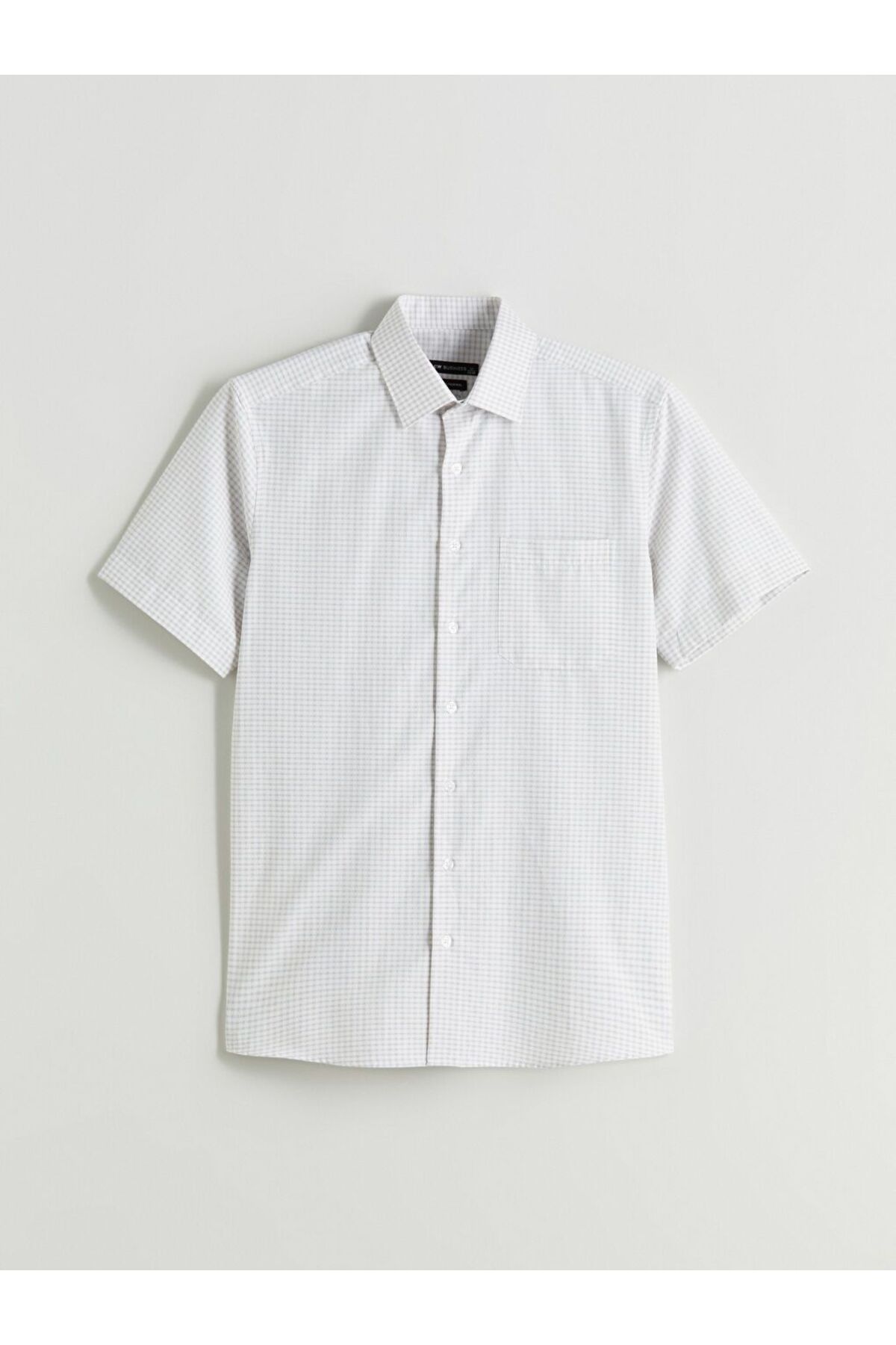 LC Waikiki LCWAIKIKI Formal Regular Fit Kısa Kollu Ekose Armürlü Erkek Gömlek