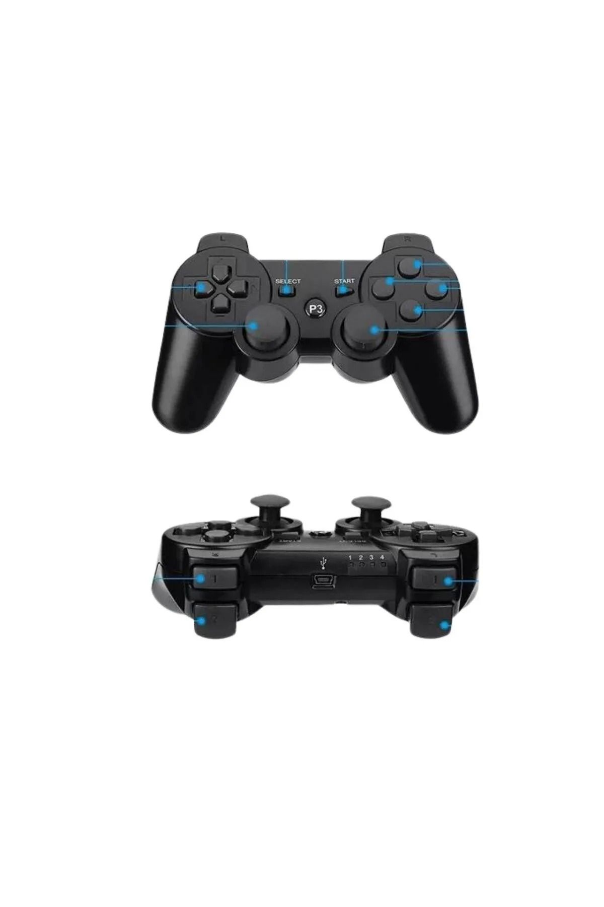 OBRAX Siyah Analog Usb Joystick Pc Uyumlu  Oyun Kolu Gamepad Konsol