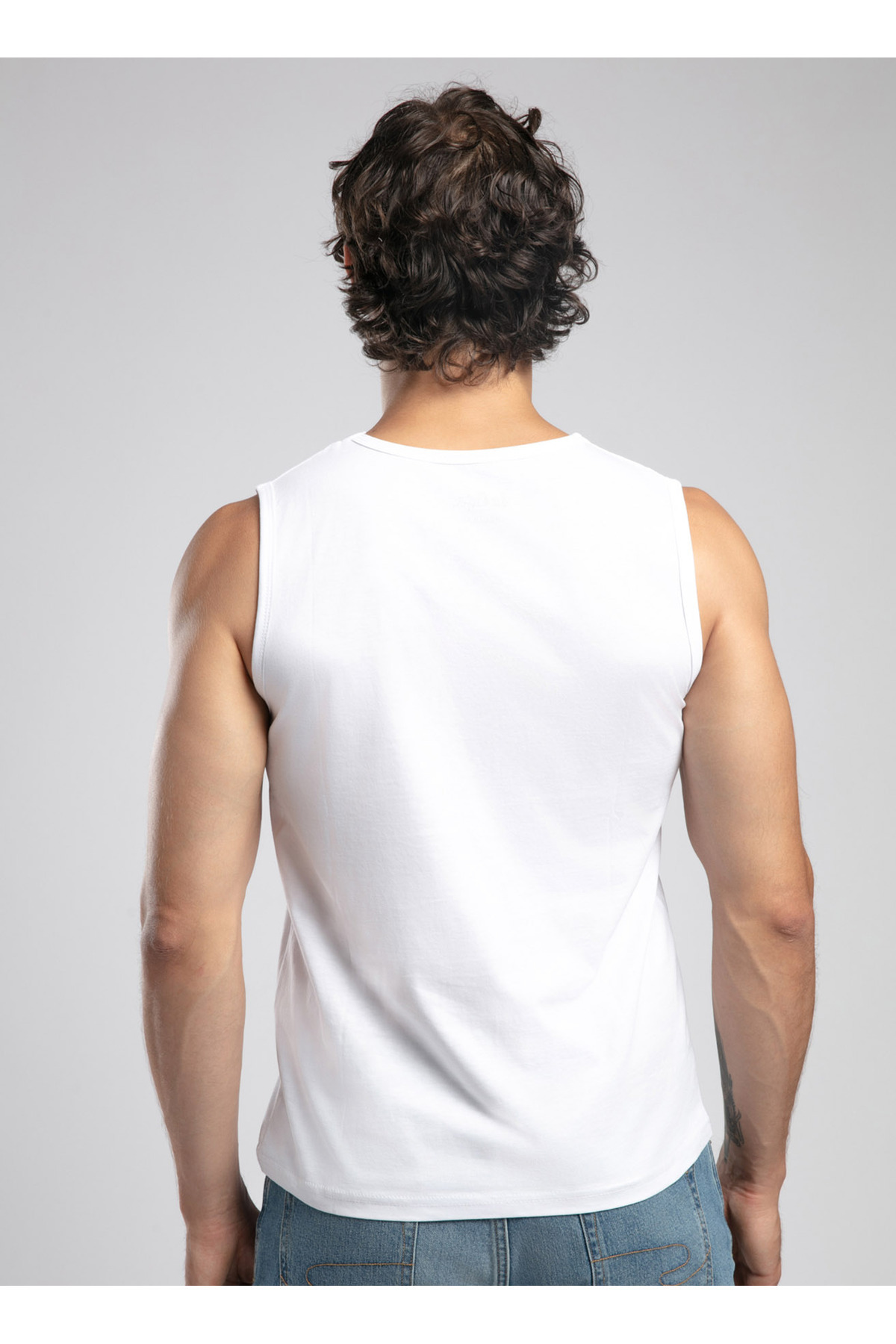 زیرپیراهنی مردانه طرح دار بدون آستین | لی کوپر Lee Cooper 5003260380 - تصویر 4