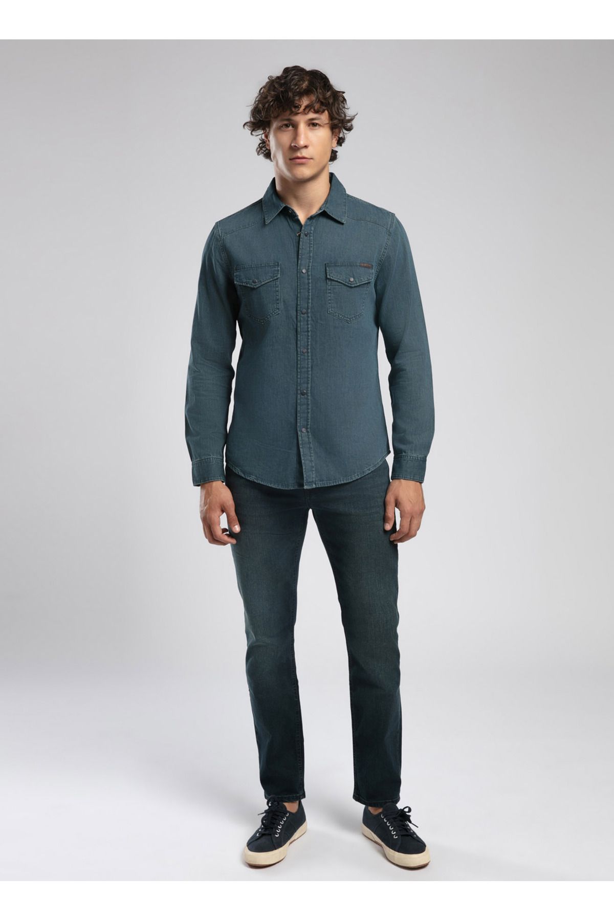 Lee Cooper Normal Bel Slim Straight Erkek Denim Pantolon 252 LCM 121008 JAGGER RONSE BROKEN