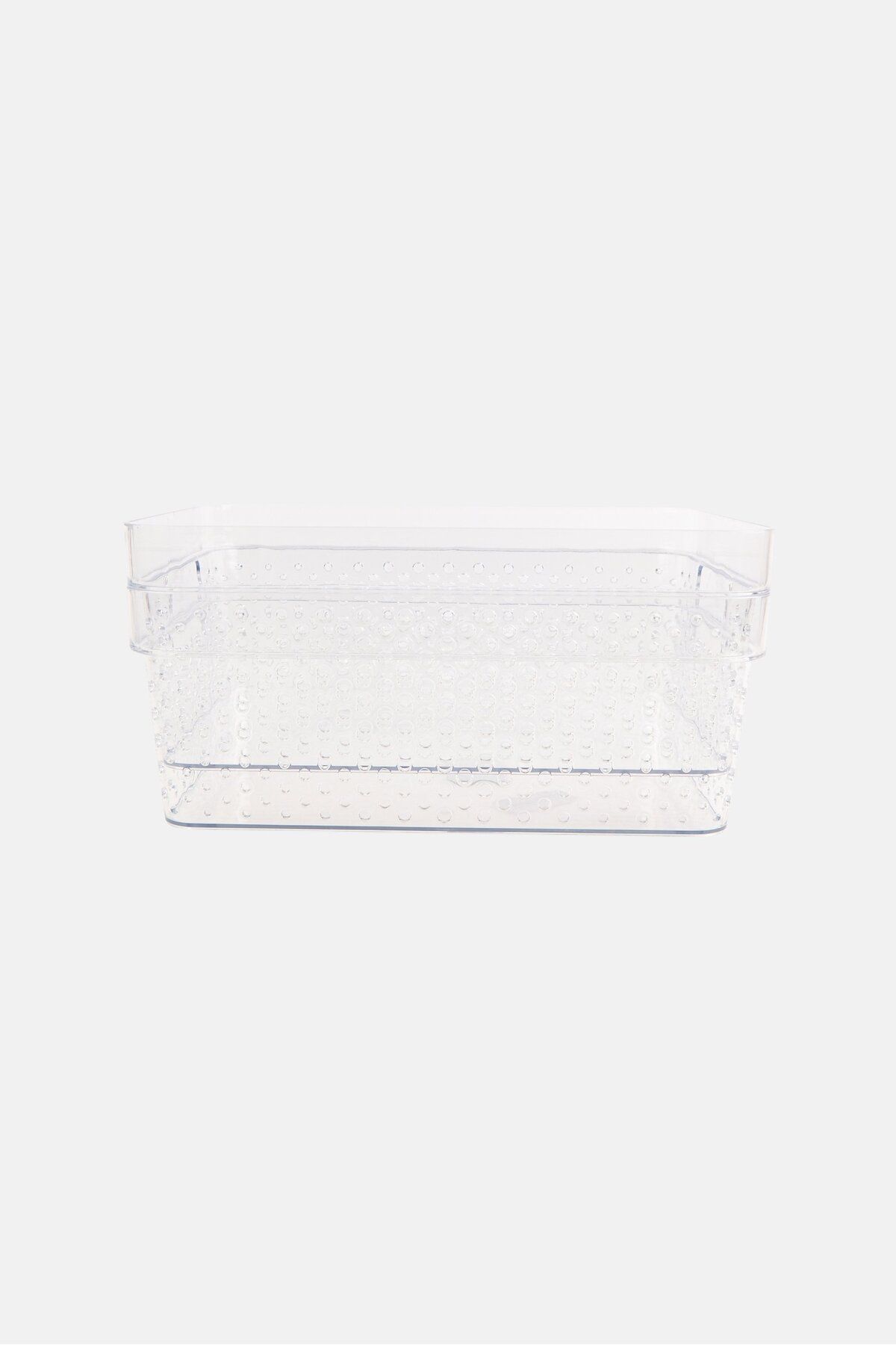 Kenton Grey-2 Piece Set Multi Purpose Storage Bin, Transparent 1