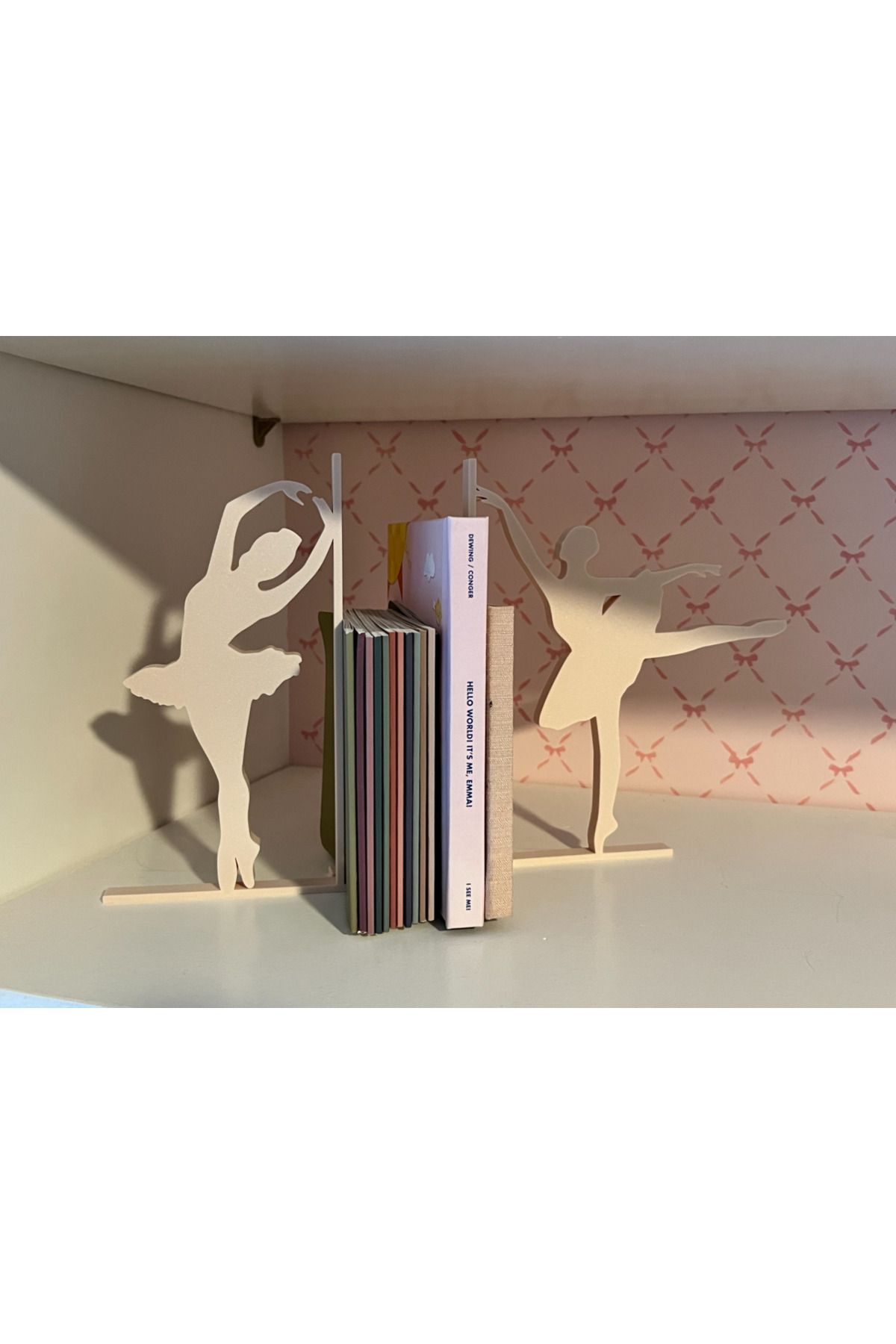 Mutu Store 12CM Boyutunda Balerin Figürlü Dekoratif Kitap Desteği