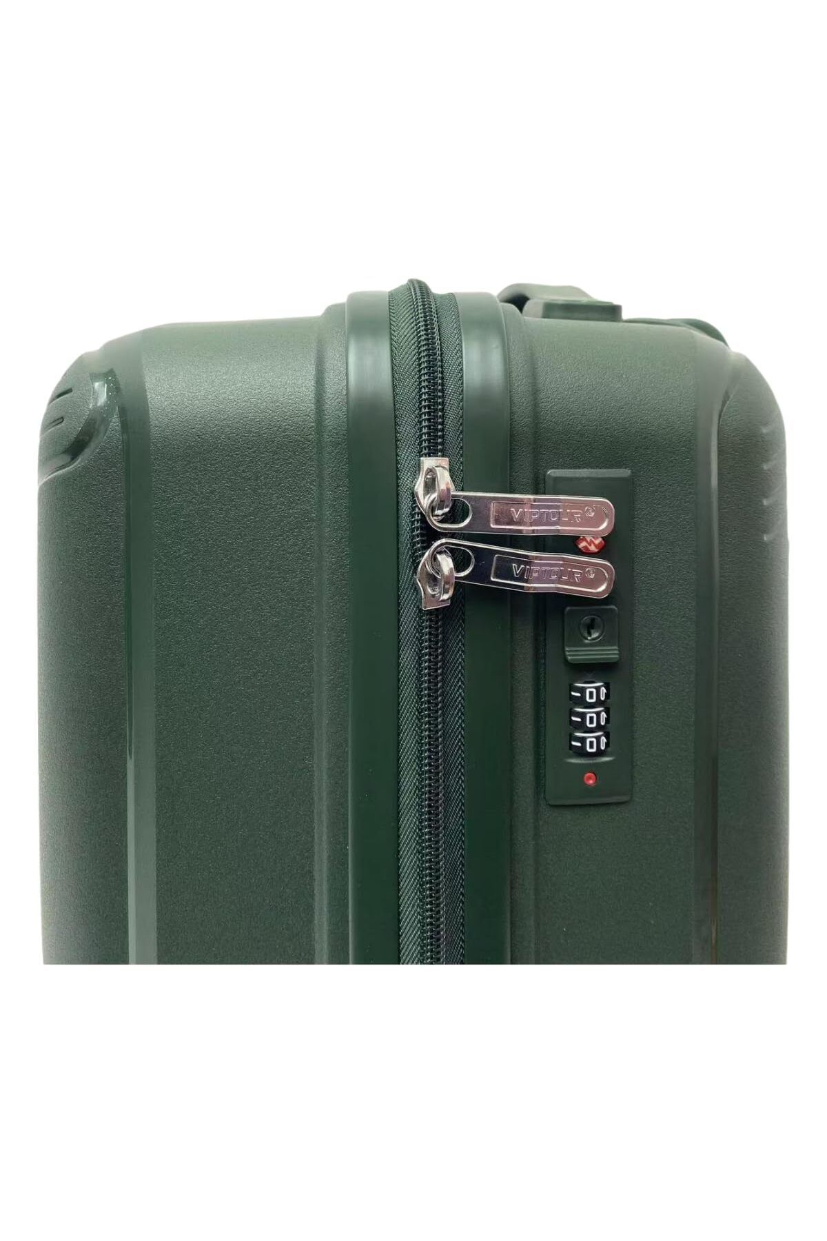 Generic-3-Piece Green PP Travel Suitcase Set with TSA Lock and 8 Spinner Wheels 5