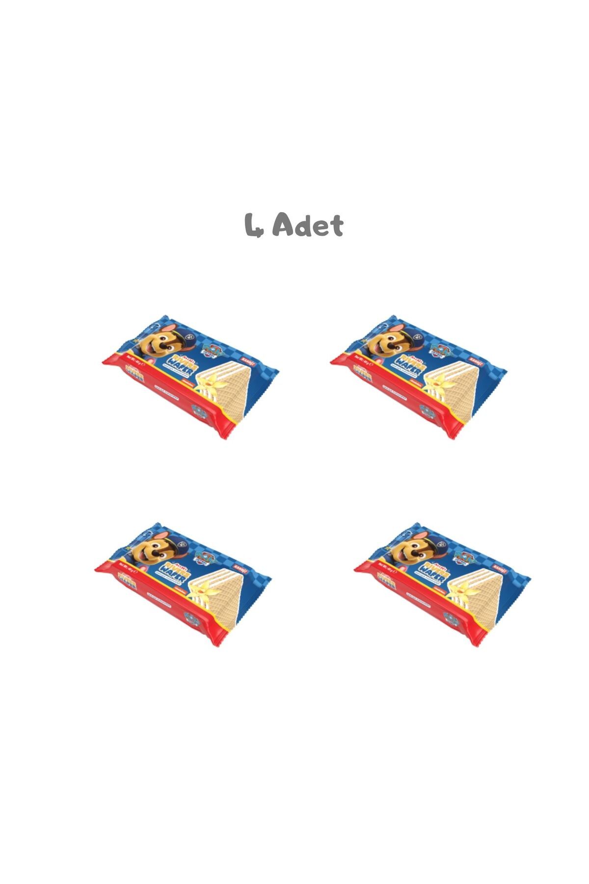 KANDİZ Riverz Wafer Vanilla Paw Patrol 40 Gr. 4 Adet