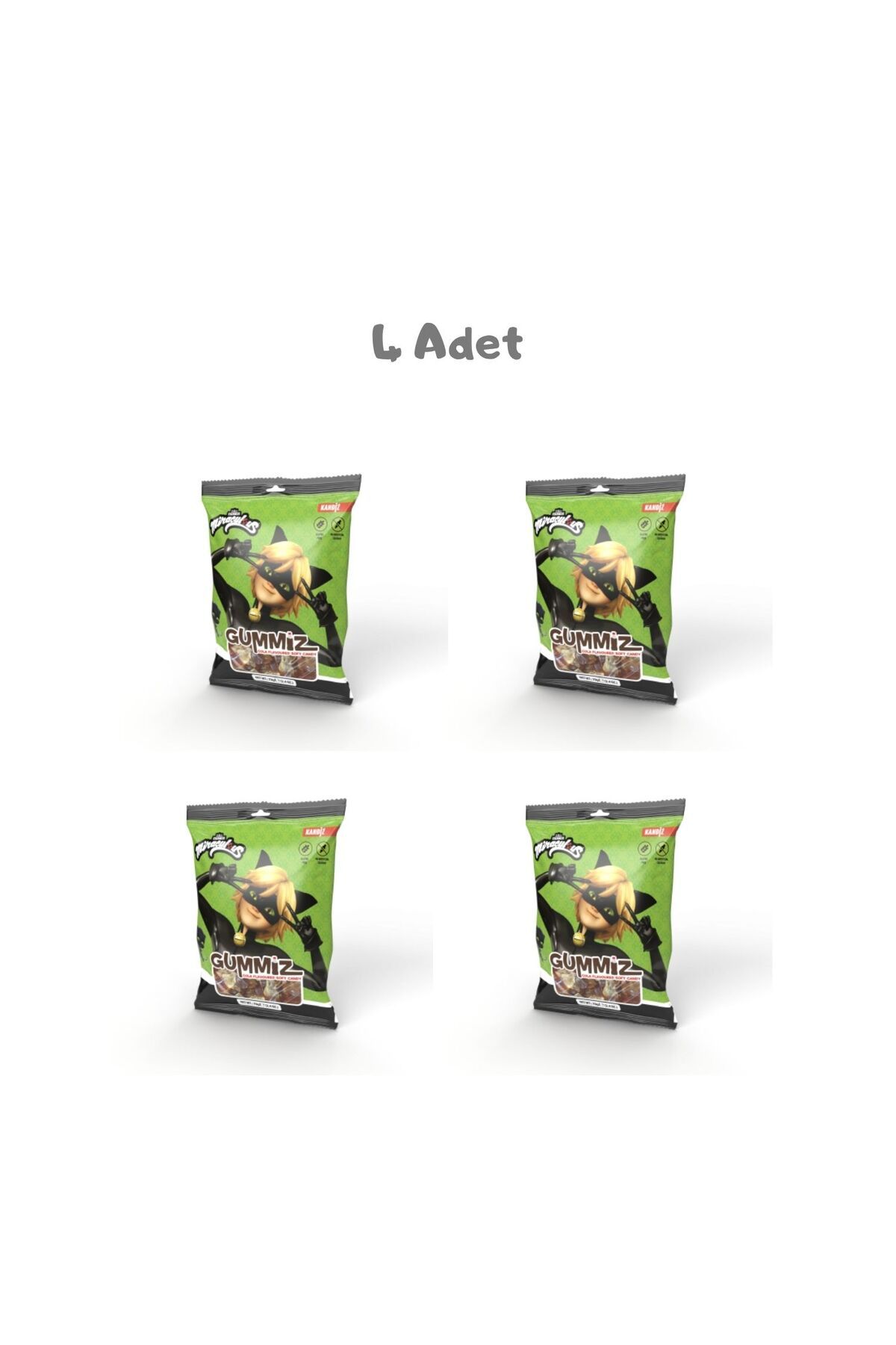 KANDİZ Gummiz Cola Şekerleme (70 Gr) 5 Adet