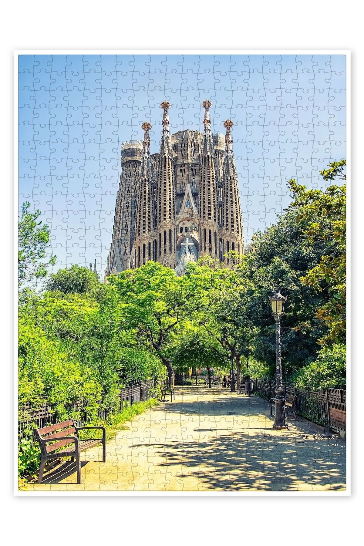 Jeronkarji Sagrada Familia 500 Parça Puzzle Yapboz Şehir Manzara Temalı Hobilik