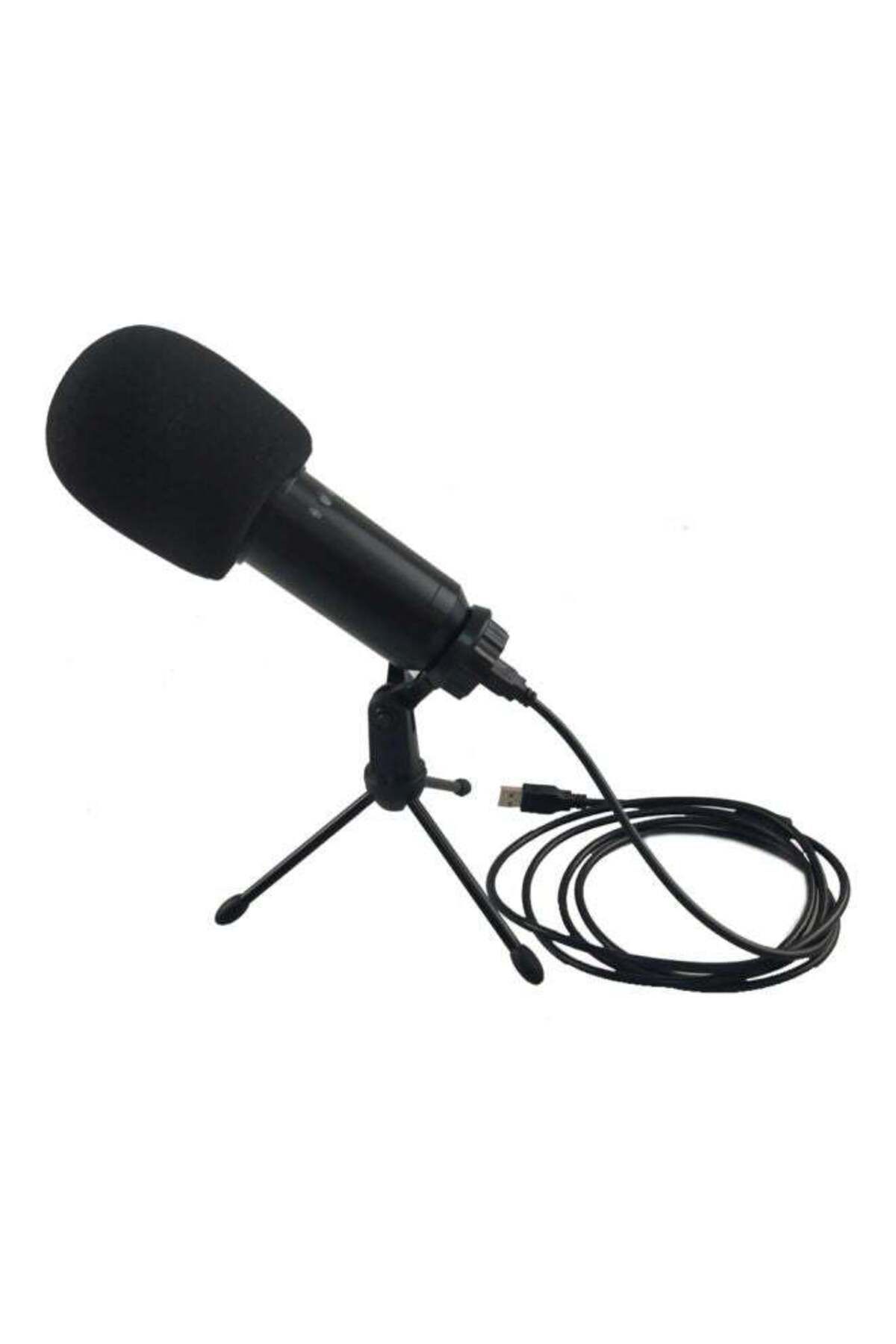 Generic-USB Microphone With Folding Tripod Stand V7574B Black 1