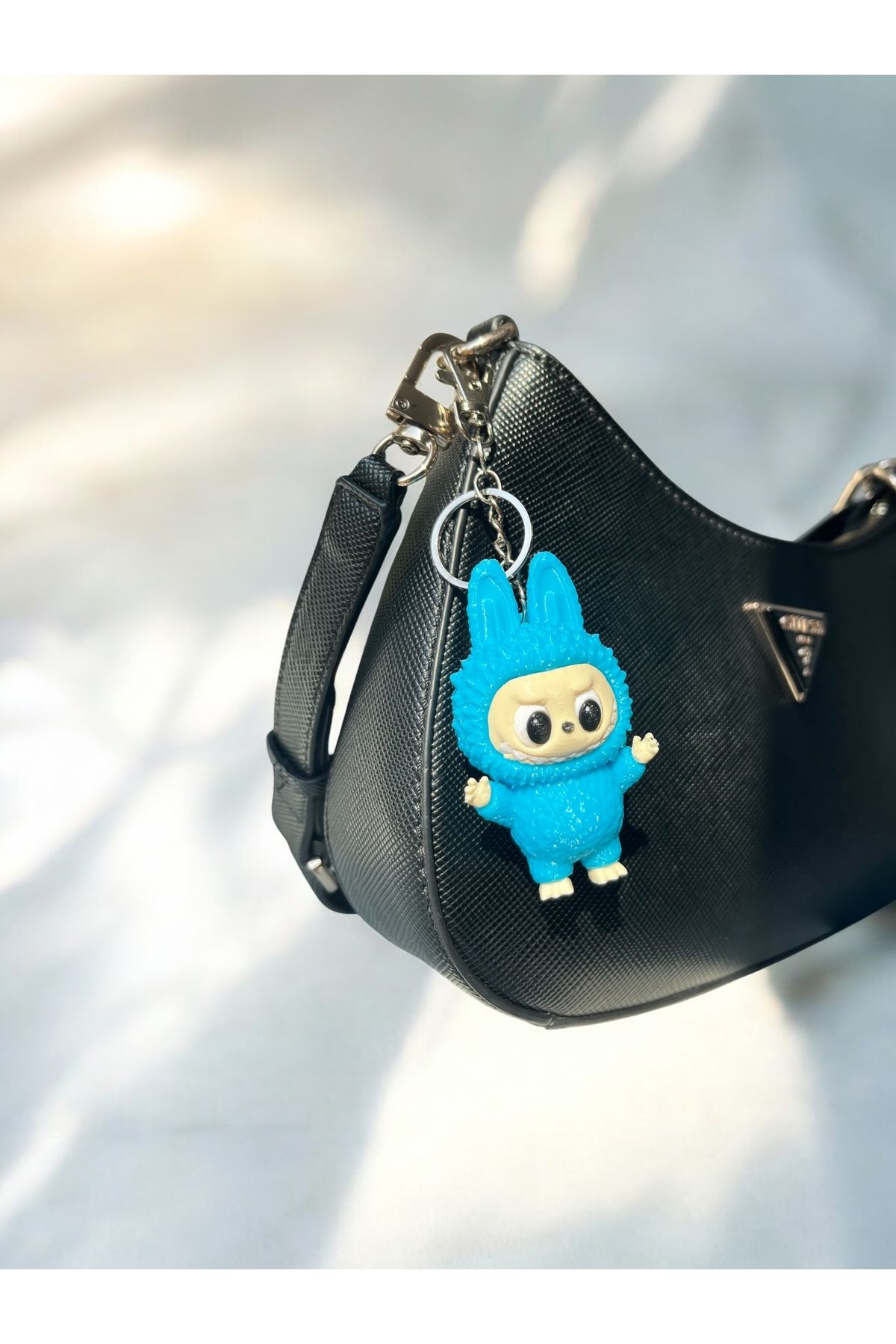 Home Labubu Figür Mini– 3D Baskı Çanta Süsü, Anahtarlık & Aksesuar | Sevimli Mini Dekor - (7.3x4 cm)