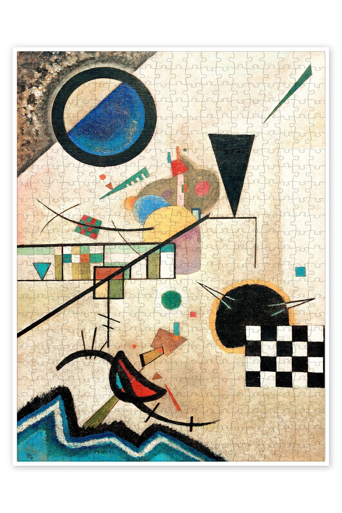 Jeronkarji Zıt sesler 500 Parça Puzzle Yapboz Bohem Soyut Sanat Temalı