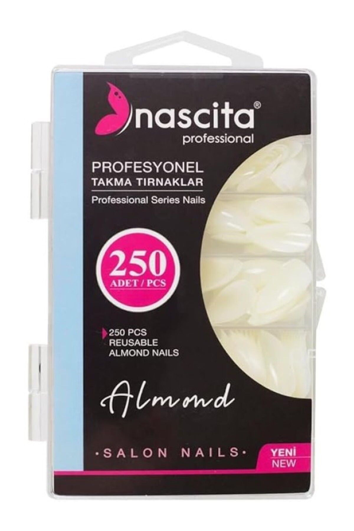 ShopZum 250&Apos;Li Kutulu Almond Takma Tırnak - 172