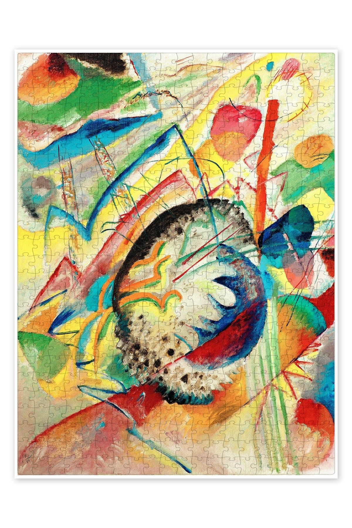 Jeronkarji Untitled Improvisation II 500 Parça Puzzle Yapboz Bohem Soyut Sanat Temalı