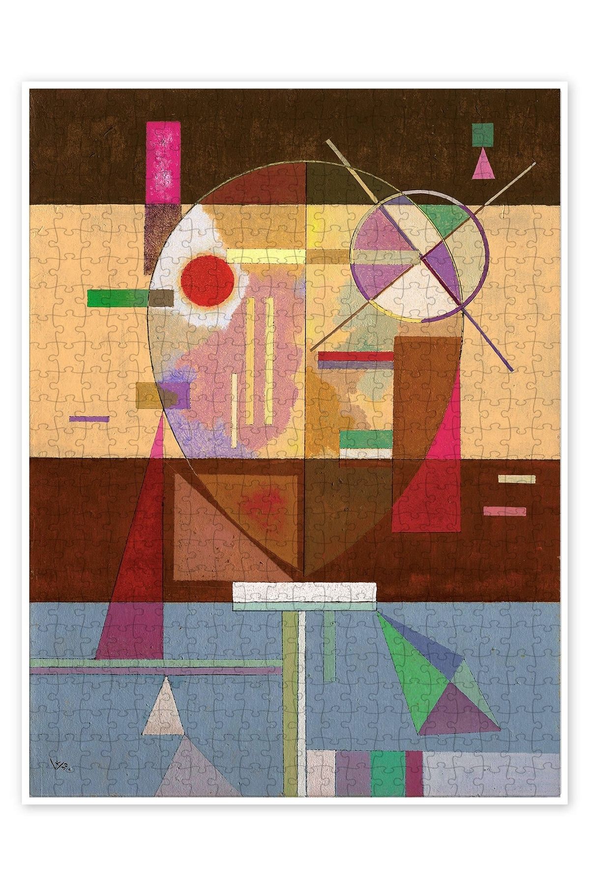 Jeronkarji Kırık voltaj 500 Parça Puzzle Yapboz Bohem Soyut Sanat Temalı