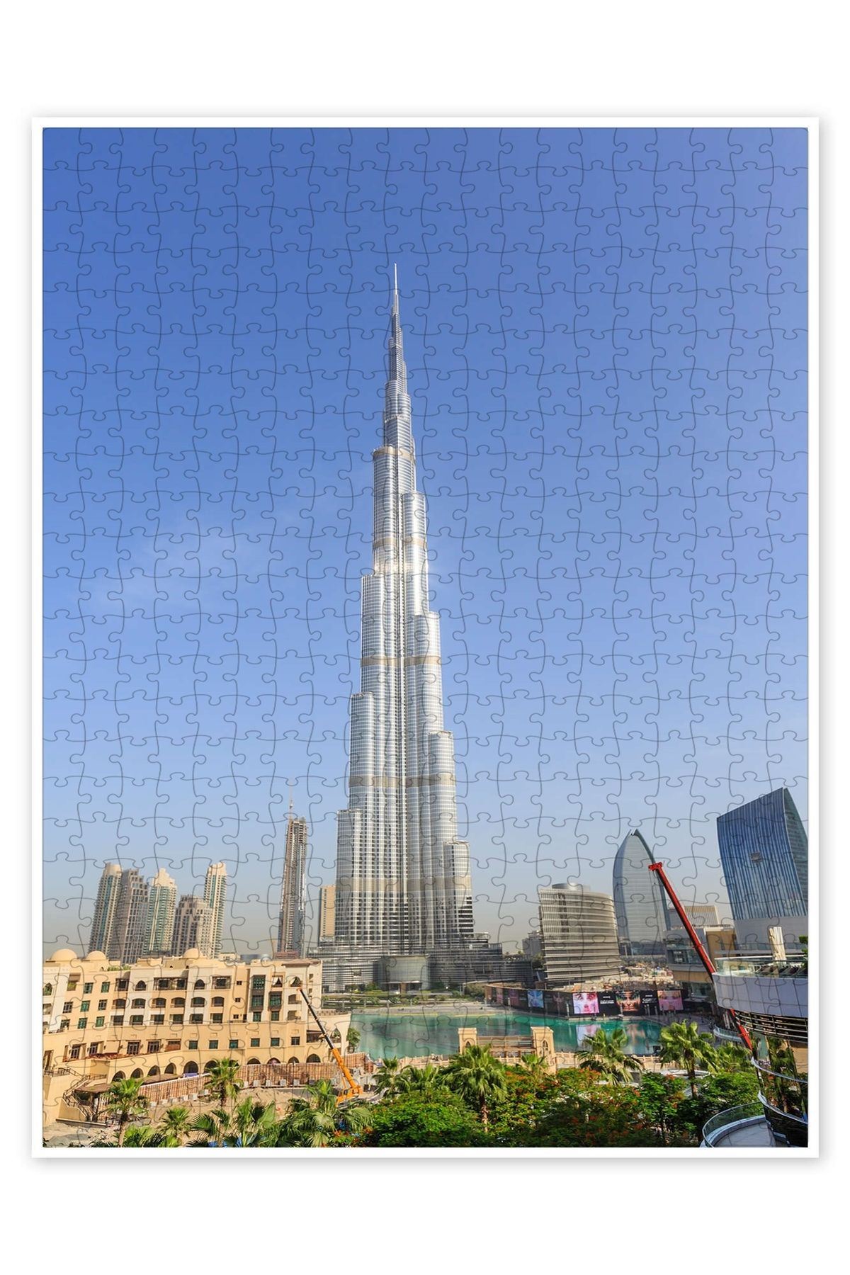 Jeronkarji Burj Khalifa 500 Parça Puzzle Yapboz Şehir Manzara Temalı Hobilik