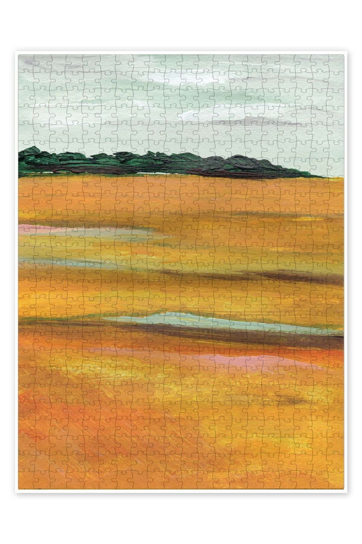Jeronkarji Kanarya çayırı ll 500 Parça Puzzle Yapboz Bohem Soyut Sanat Temalı