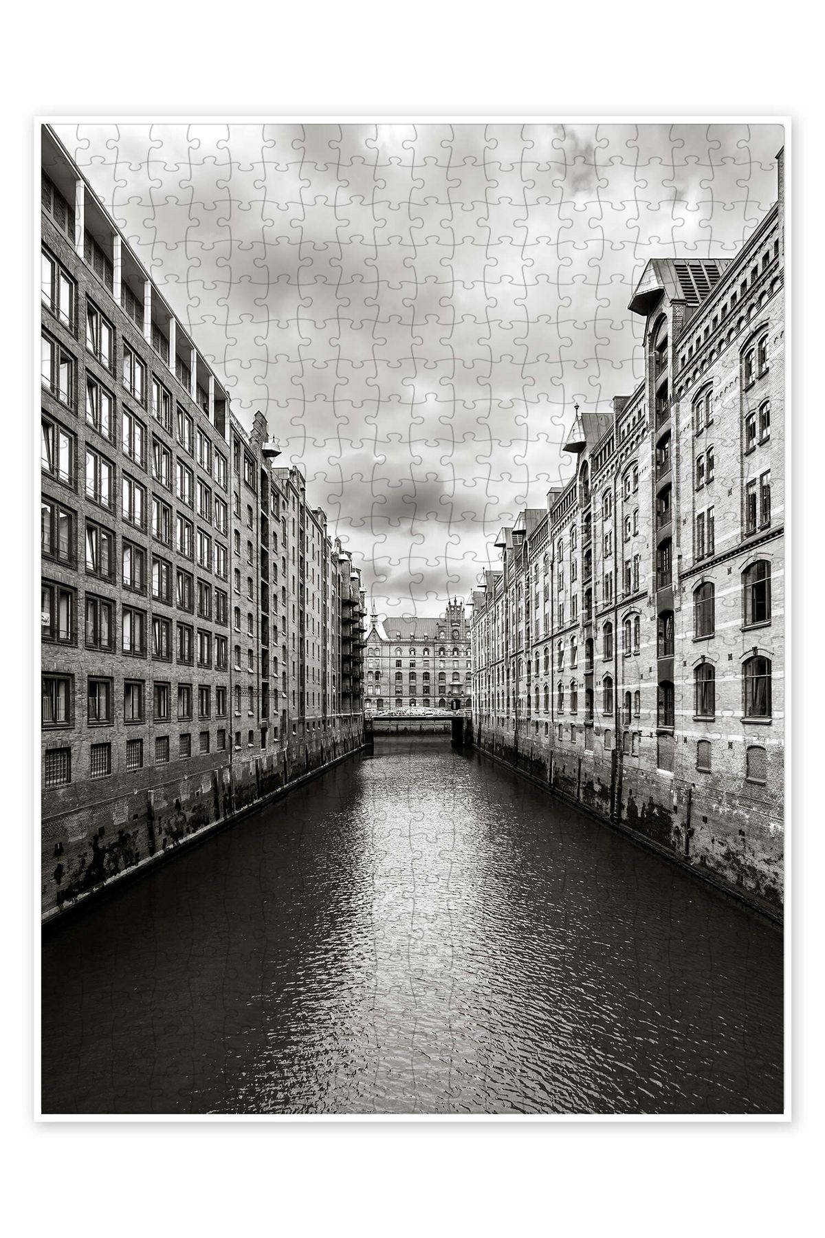 Jeronkarji Speicherstadt, Hamburg 500 Parça Puzzle Yapboz Şehir Manzara Temalı Hobilik