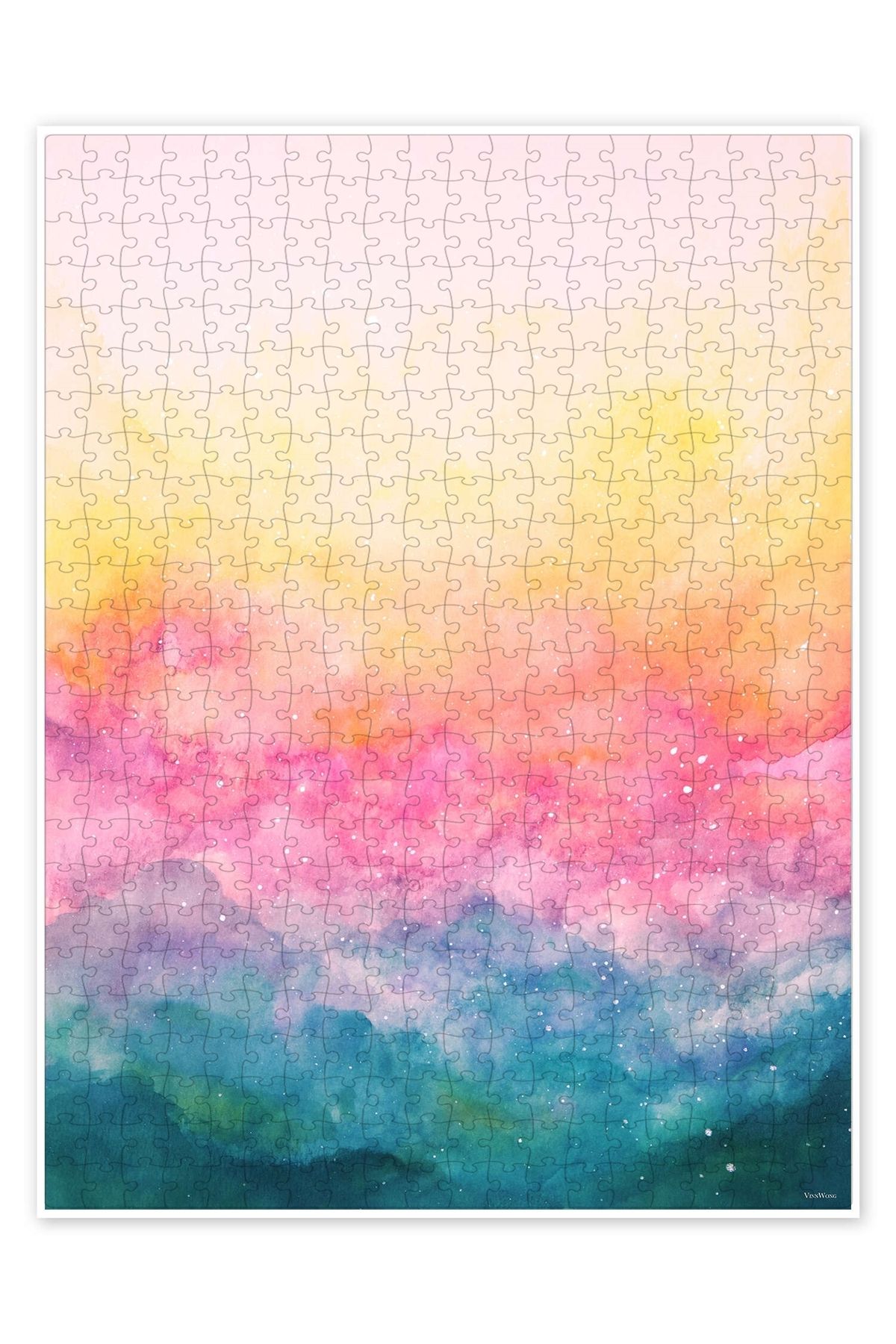 Jeronkarji Celeste 500 Parça Puzzle Yapboz Bohem Soyut Sanat Temalı