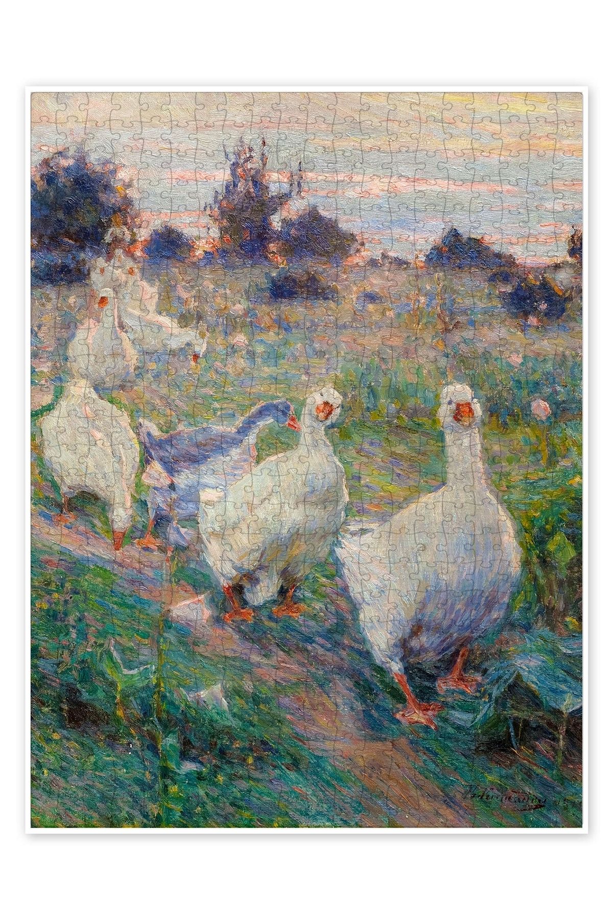 Jeronkarji Kazlar, 1913 500 Parça Puzzle Yapboz Çocuklar için Neşeli Hayvan Temalı