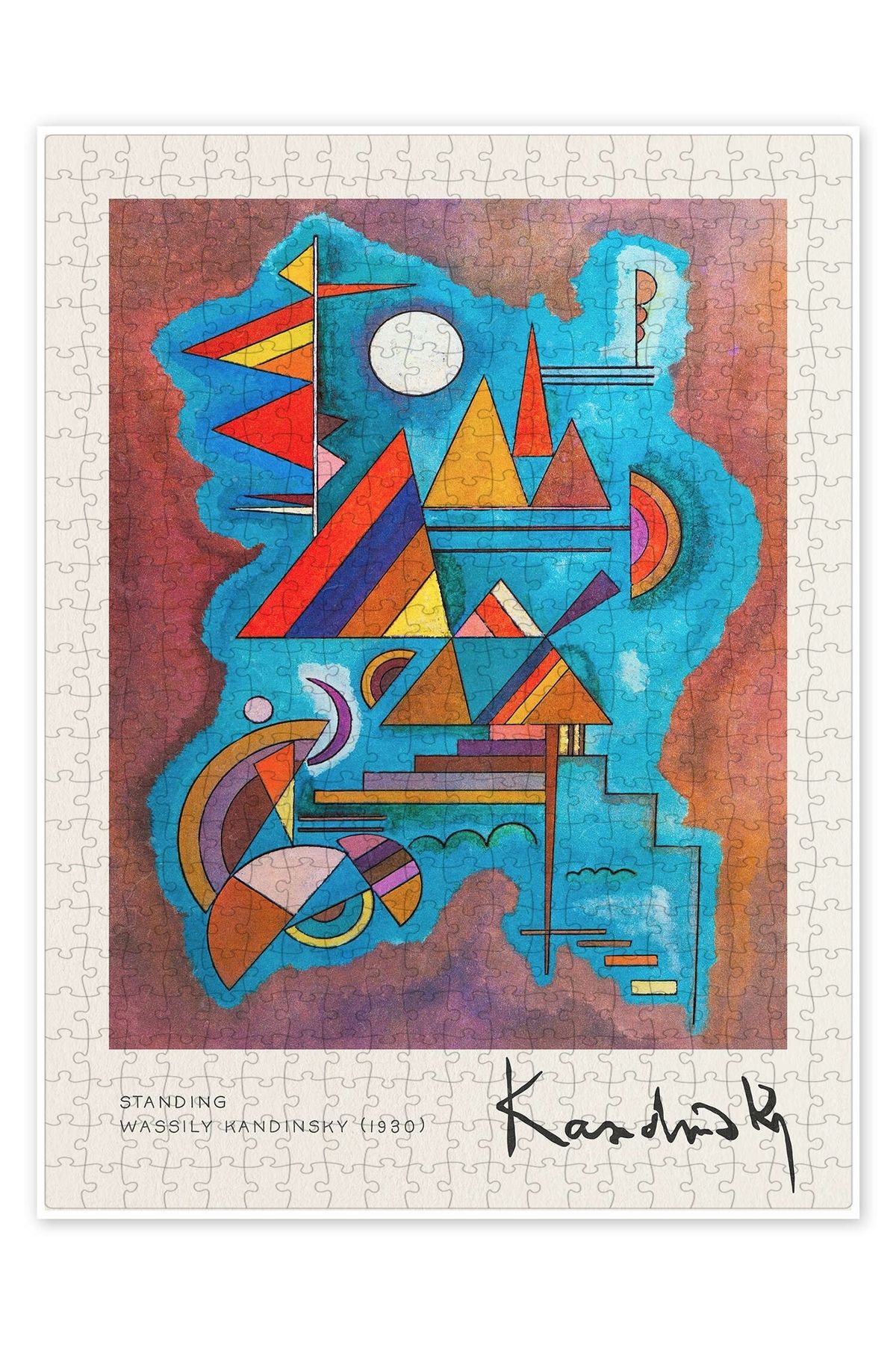 Jeronkarji Ayaklı 500 Parça Puzzle Yapboz Bohem Soyut Sanat Temalı
