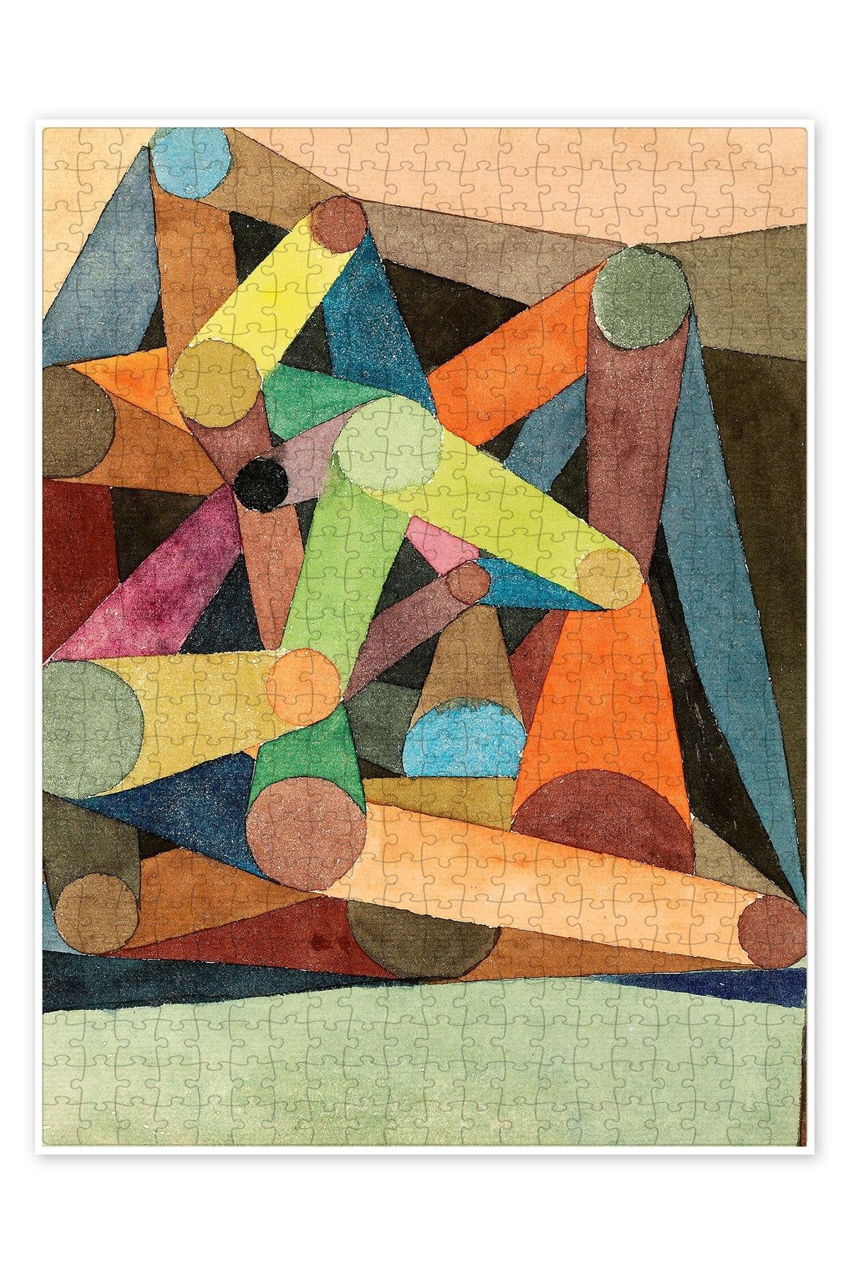 Jeronkarji Açık Dağ 500 Parça Puzzle Yapboz Bohem Soyut Sanat Temalı