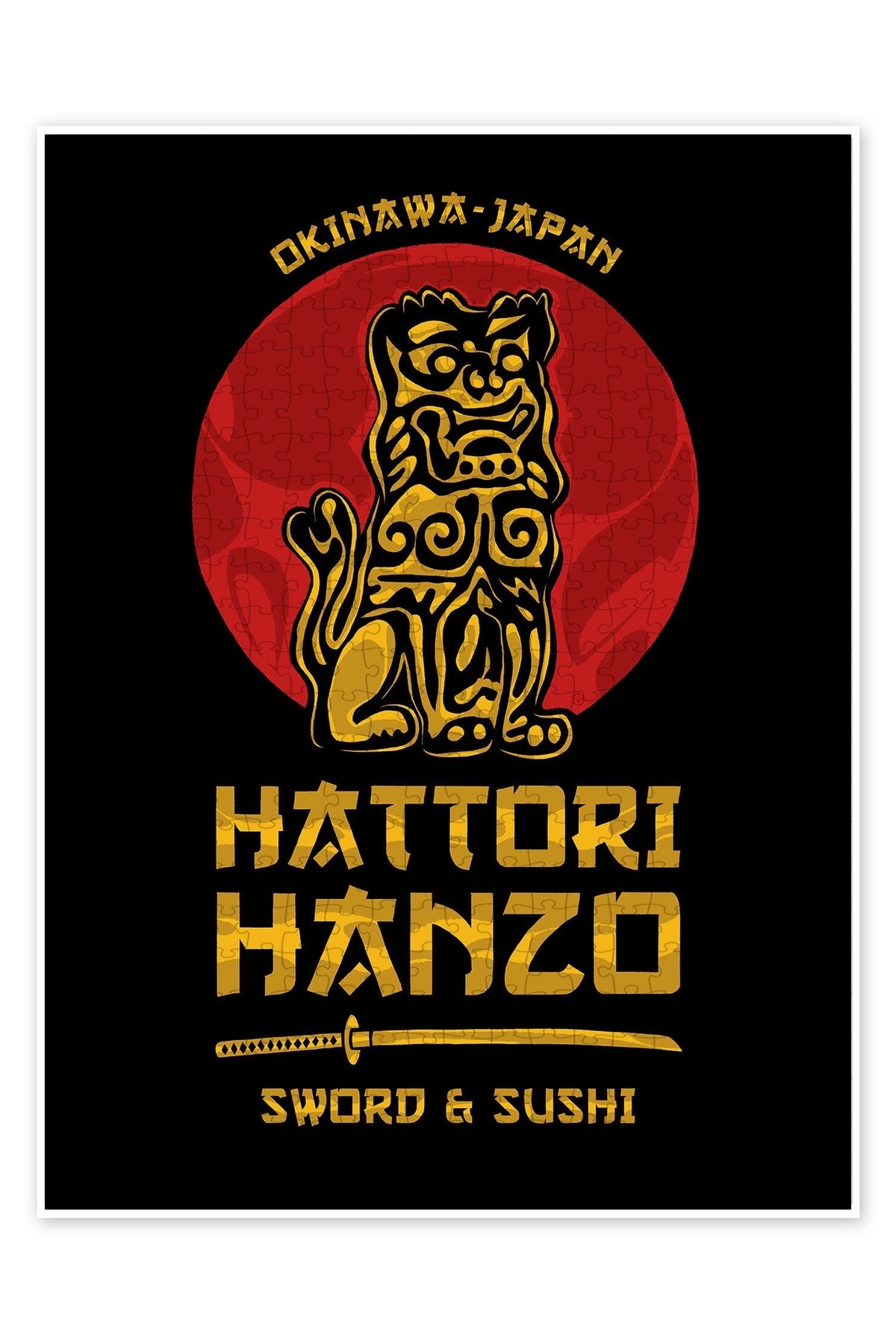 Jeronkarji Hattori Hanzo 500 Parça Puzzle Yapboz Klasik Film Temalı