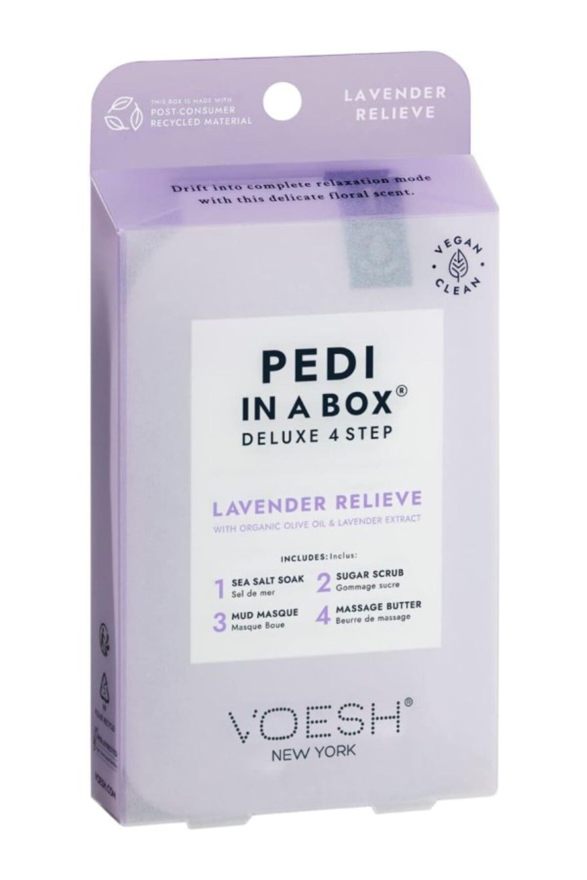 ShopZum Voesh Pedi In A Box Deluxe 4 Adımlı Pedikür Seti Lavanta