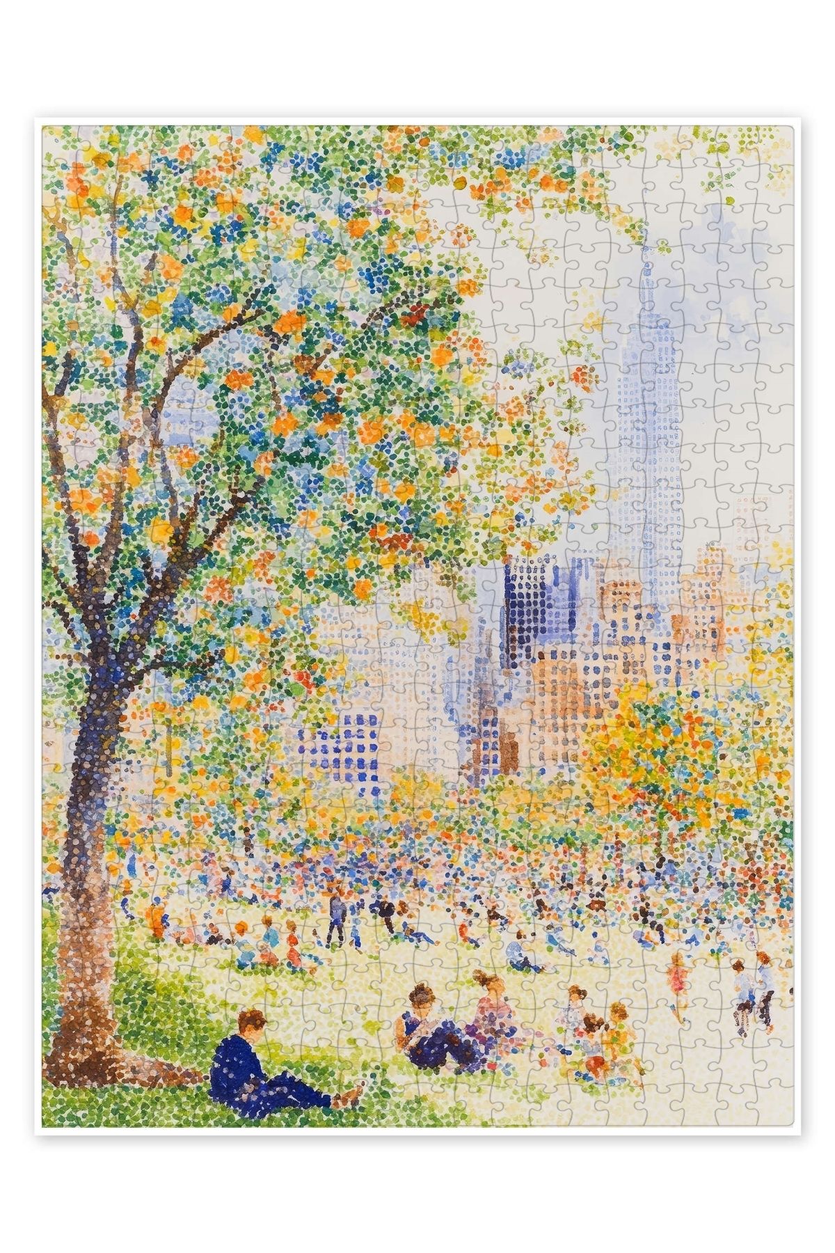 Jeronkarji Parkta 500 Parça Puzzle Yapboz Şehir Manzara Temalı Hobilik