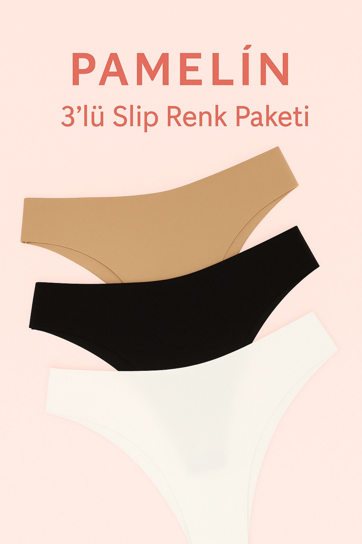pamelin 3'lü Slip Renk Paketi