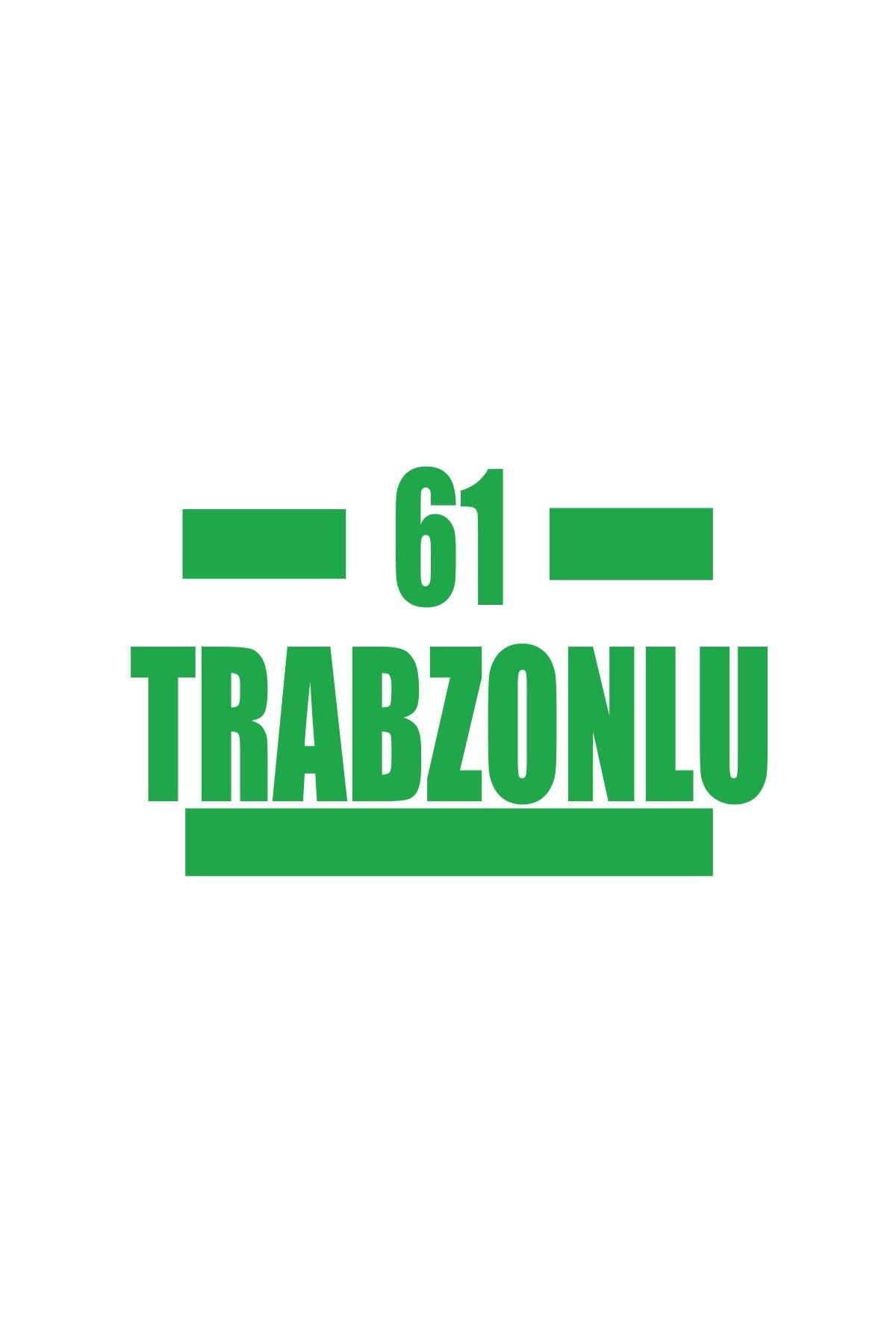 Reysa Tasarım 61 Trabzonlu Araba Sticker 17x17 Cm Yeşil