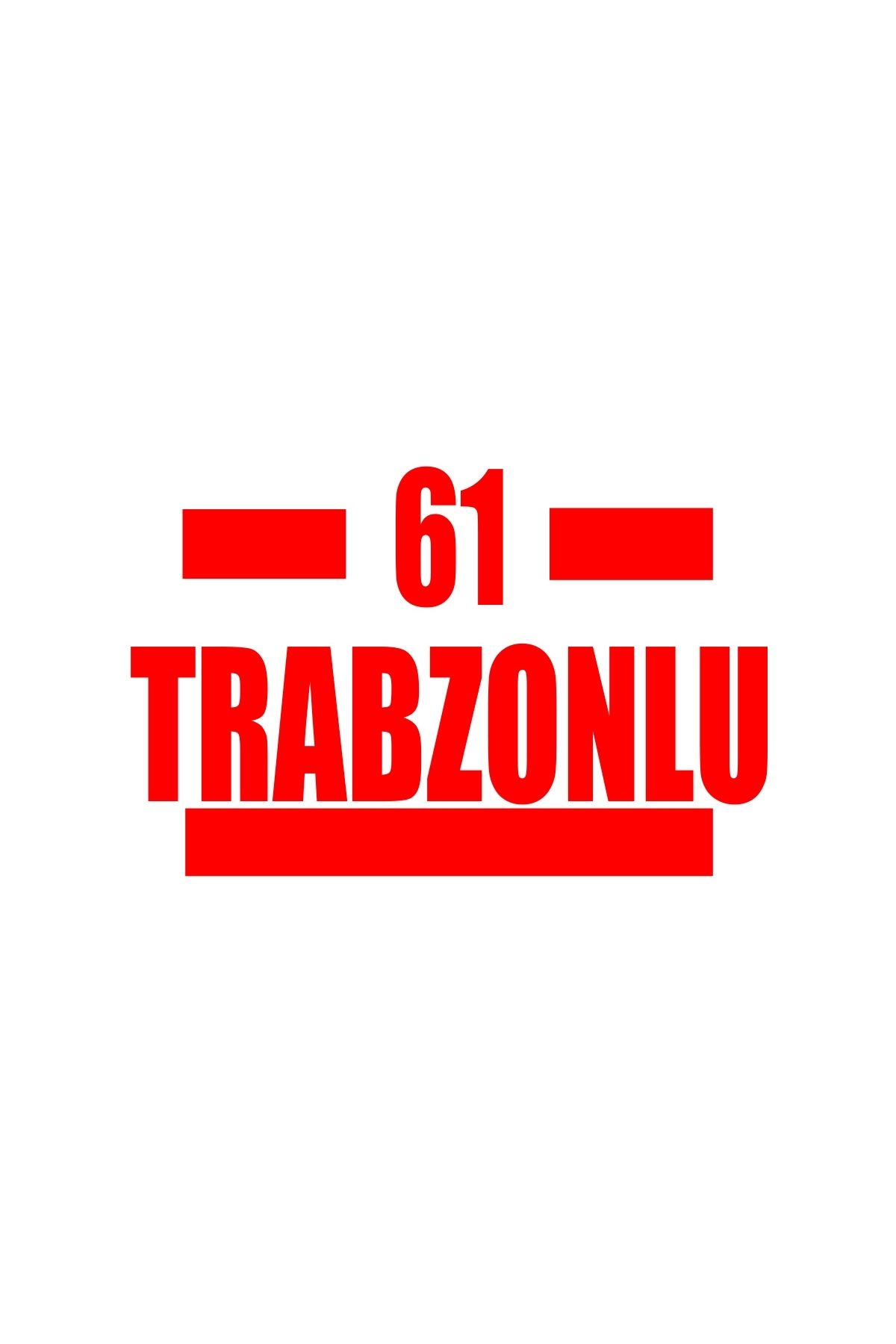 Reysa Tasarım 61 Trabzonlu Araba Sticker 17x17 Cm Kırmızı