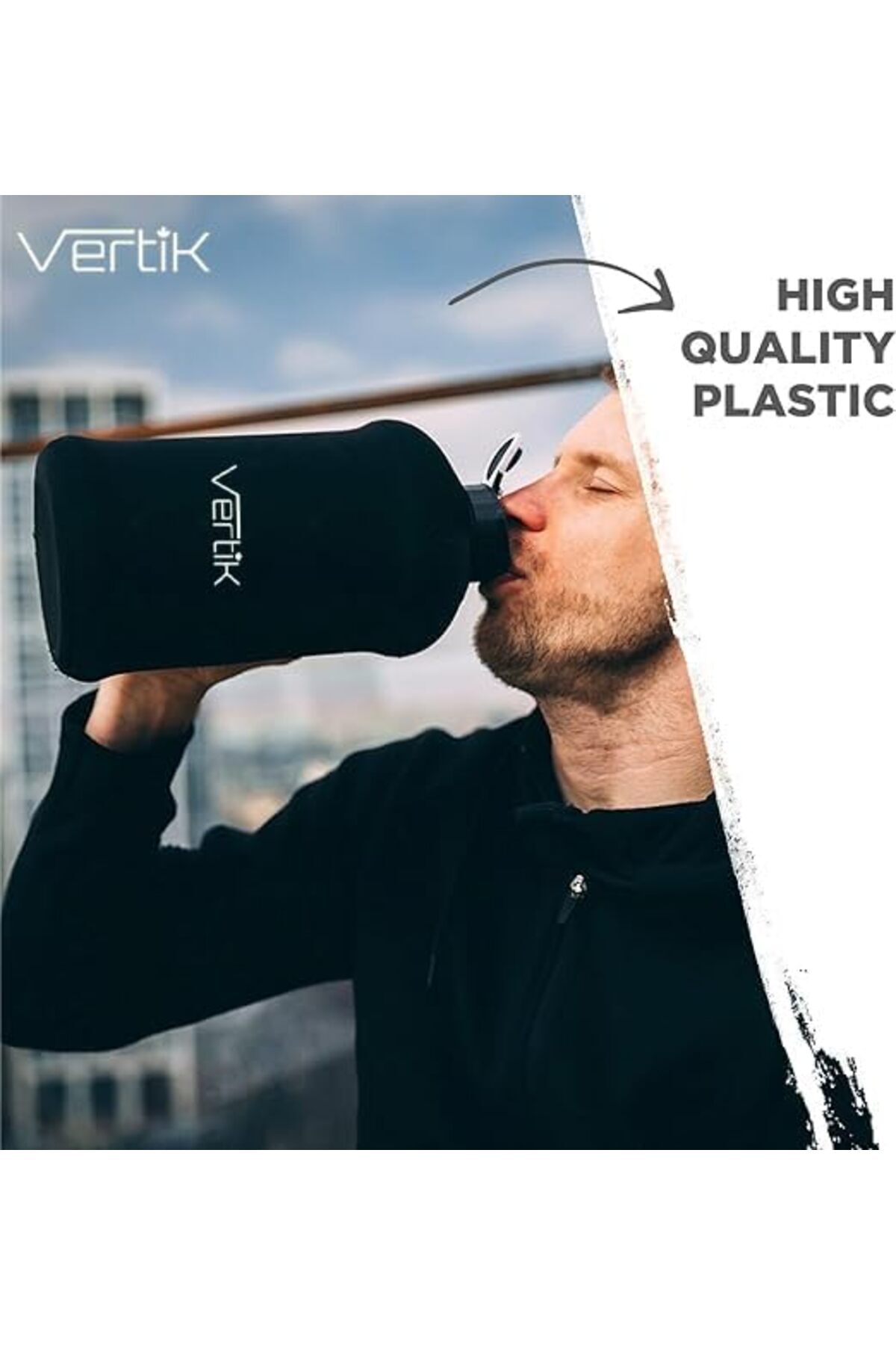 Generic-VERTIK Sports Water Bottle (2.2 Liter) | Half Gallon | Hydro Flask, Large Reusable Bottles | Eco-Fri 7