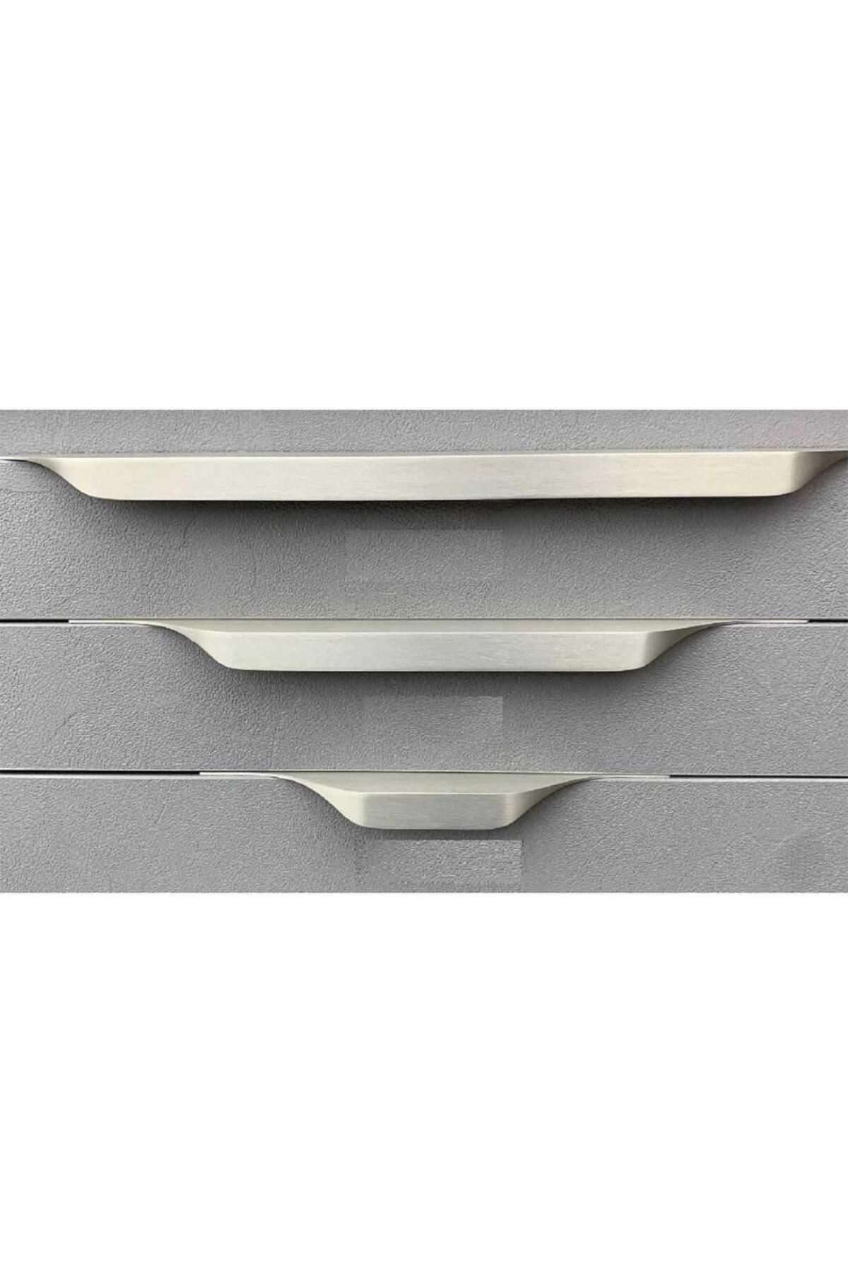 System Mobilya Kulbu Nikel Saten Renk 256mm Kulp 1 Adet (SY8900 0256 NB)