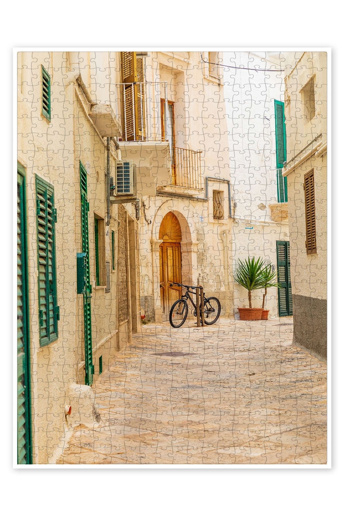 Jeronkarji Monopoli, Apulia 500 Parça Puzzle Yapboz Şehir Manzara Temalı Hobilik