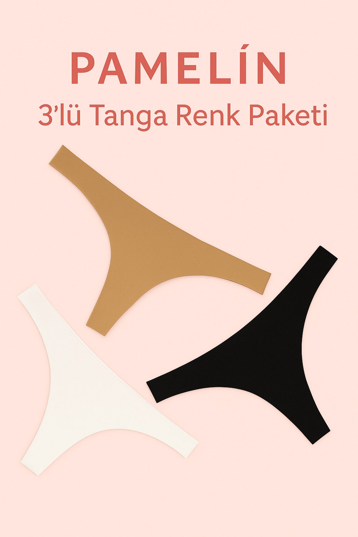 pamelin 3'lü Tanga Renk Paketi