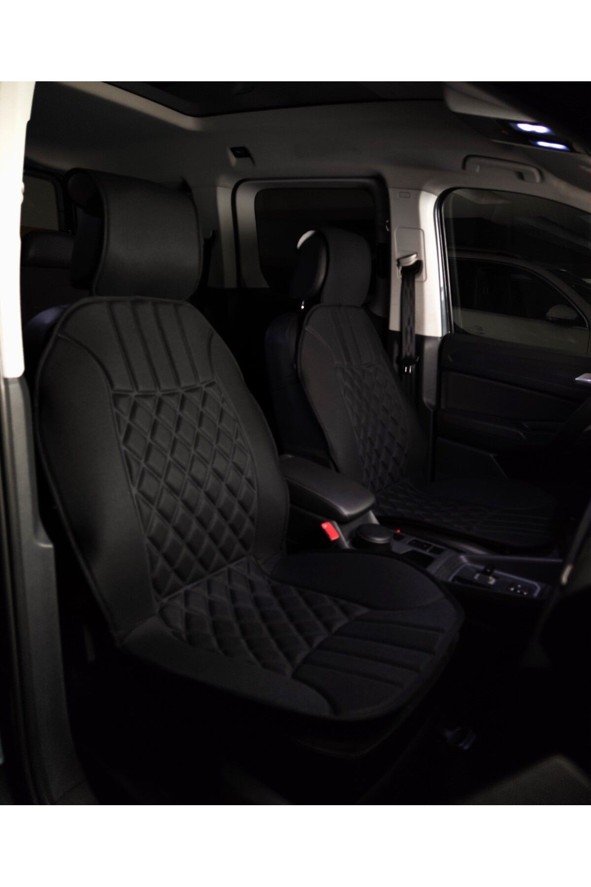 autogoodstore Volvo 569 Uyumlu Lüx Oto Koltuk Minderi Ön 2'li Set Elegance SİYAH ags