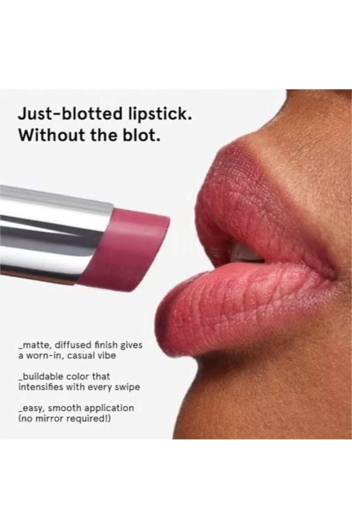 Glossier-Generation G Subtle Matte Finish Lipstick , Leo - neutral cocoa brown - 3g 5