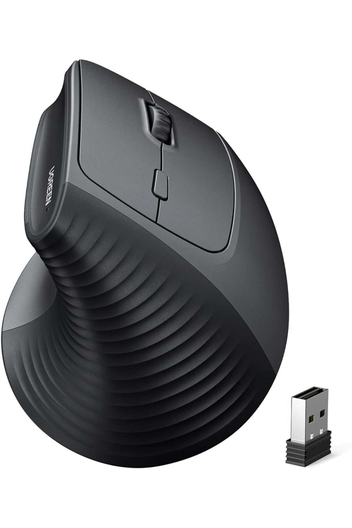 Ugreen-Vertical Ergonomic Mouse, 4000 DPI Wireless Mouse Bluetooth & 2.4 GHZ USB Receiver 1