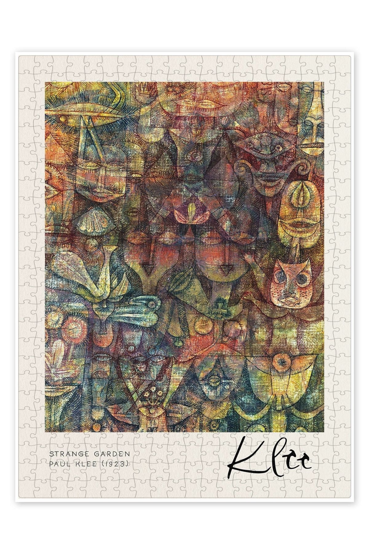 Jeronkarji Garip Bahçe, 1923 500 Parça Puzzle Yapboz Bohem Soyut Sanat Temalı