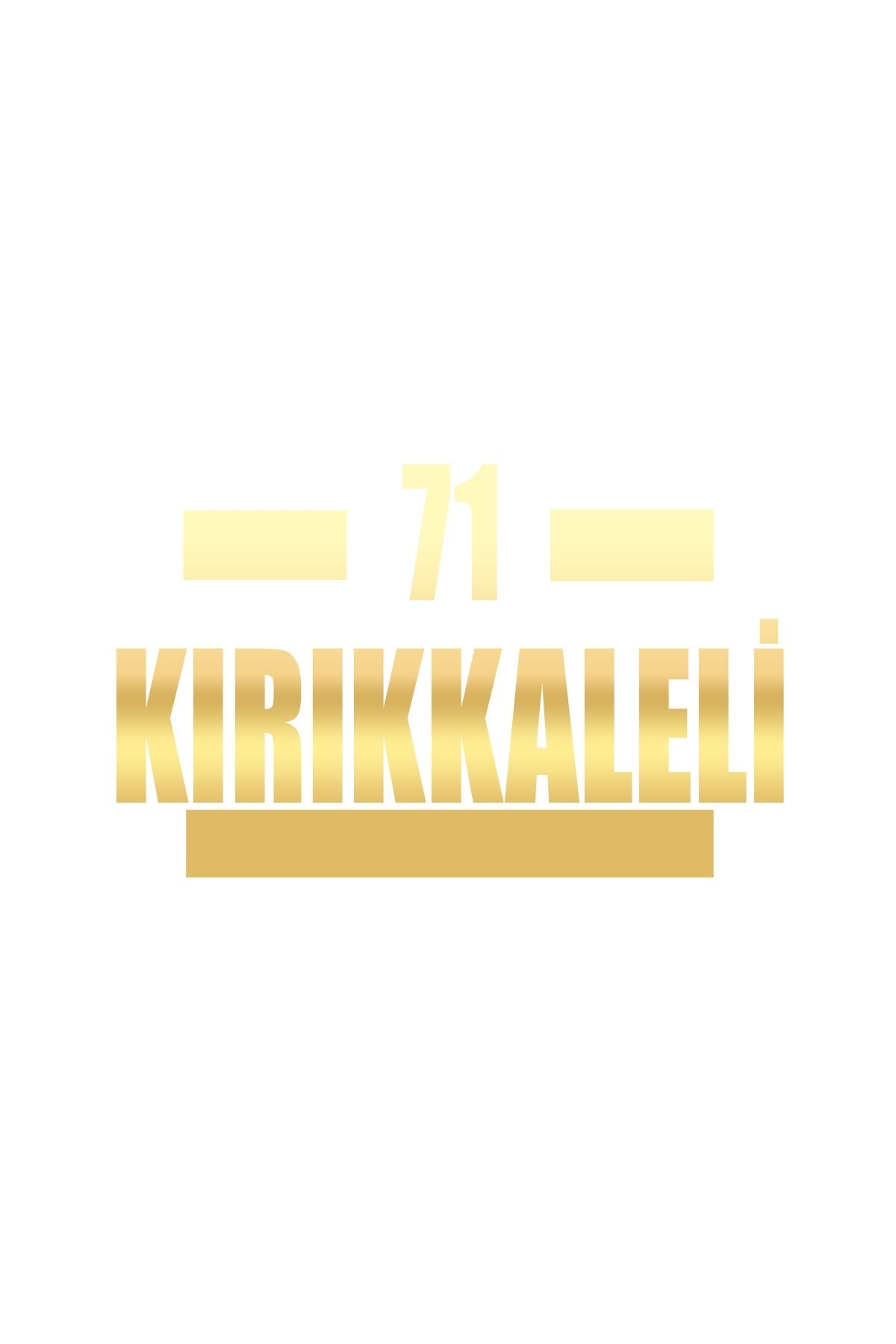 Reysa Tasarım 71 Kırıkkaleli Araba Sticker 17x17 Cm Gold