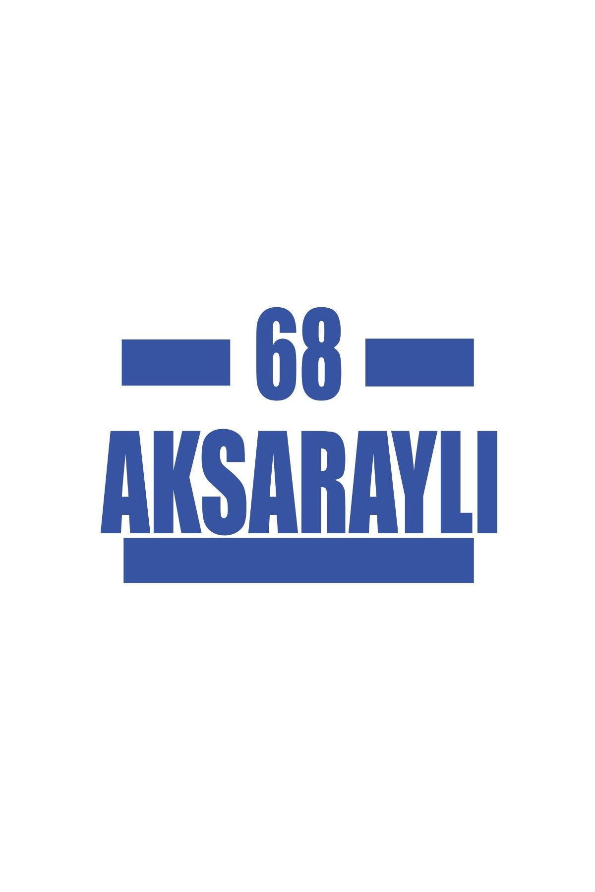 Reysa Tasarım 68 Aksaraylı Araba Sticker 17x17 Cm Mavi