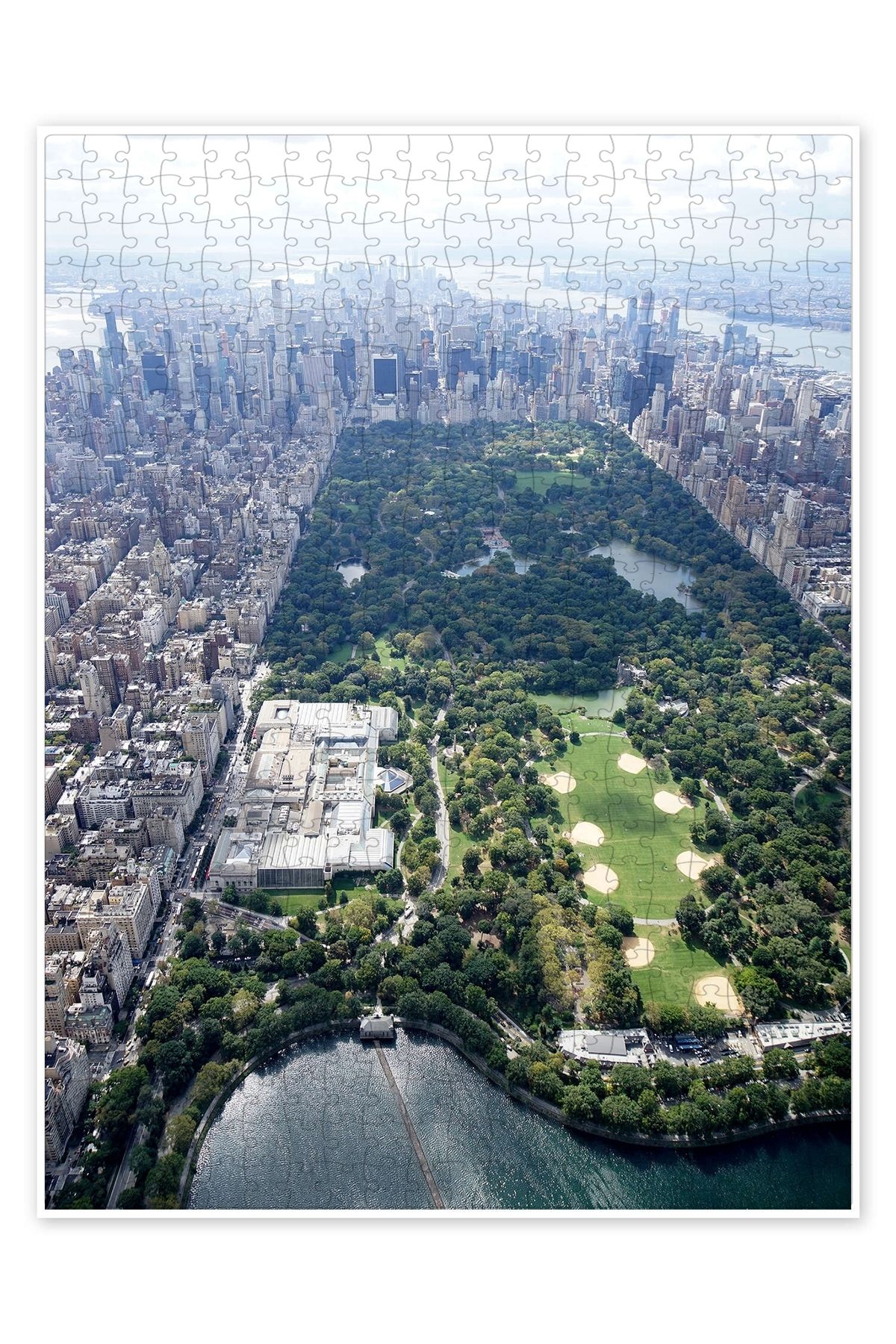 Jeronkarji NYC Central Park hava görünümü 500 Parça Puzzle Yapboz Şehir Manzara Temalı Hobilik